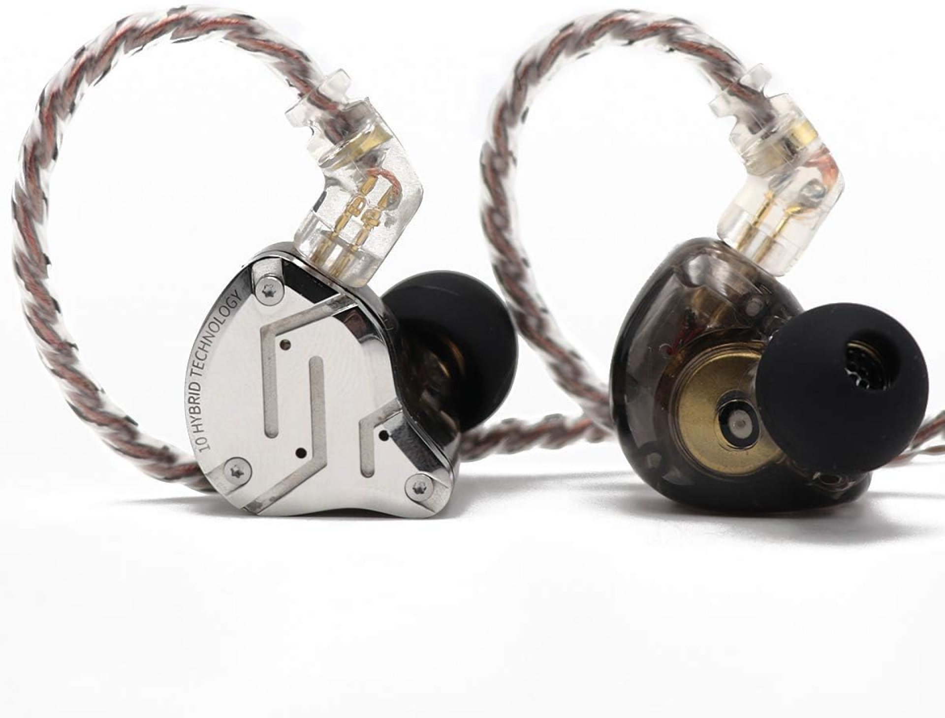 Linsoul KZ ZS10 Pro, 4BA+1DD 5 Driver in Ear Monitor, HiFi Wired Earbuds, Gaming Earbuds, Hybrid IEM Earphones with Stainless Steel Faceplate, Detachable Cable for Musician(Without Mic, Black) Linsoul KZ ZS10 Pro, 4BA+1DD 5 Driver in Ear Monitor, HiFi Wired Earbuds, Gaming Earbuds, Hybrid IEM Earphones with Stainless Steel Faceplate, Detachable Cable for Musician(Without Mic, Black)