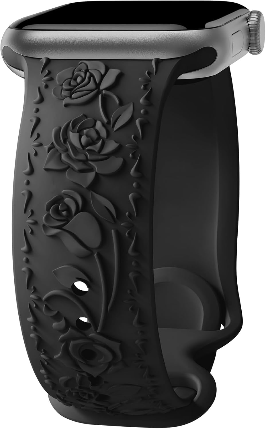 Floral Engraved Band Compatible with Apple Watch Band 40mm 41mm 38mm 42mm 44mm 45mm 46mm 49mm Women, Soft Silicone Cute Embossed Flower Strap for iWatch Band Series SE Ultra 10 9 8 7 6 5 4 3 2 1 Floral Engraved Band Compatible with Apple Watch Band 40mm 41mm 38mm 42mm 44mm 45mm 46mm 49mm Women, Soft Silicone Cute Embossed Flower Strap for iWatch Band Series SE Ultra 10 9 8 7 6 5 4 3 2 1