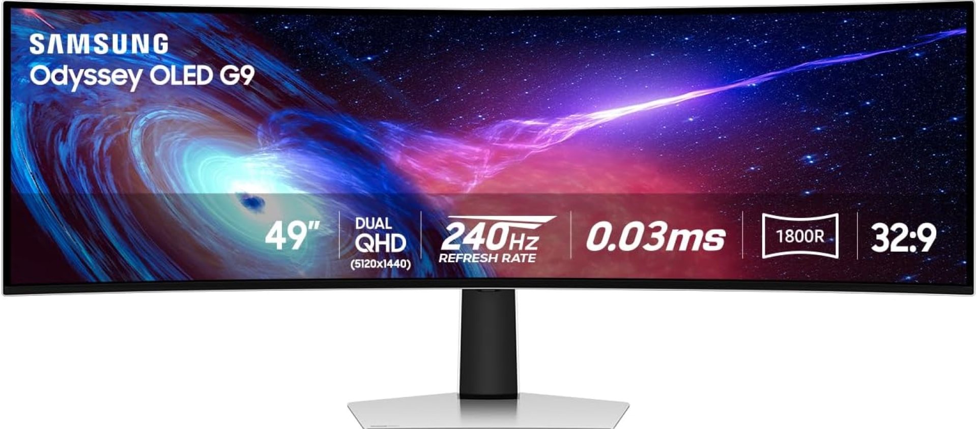 SAMSUNG 49″ Odyssey QD-OLED (G93SC) Series Curved Gaming Monitor, 240Hz, 0.03ms,Dual QHD,DisplayHDR True Black 400,AMD FreeSync Premium Pro,Height Adjustable Stand,3 Year Warranty,LS49CG932SNXZA SAMSUNG 49″ Odyssey QD-OLED (G93SC) Series Curved Gaming Monitor, 240Hz, 0.03ms,Dual QHD,DisplayHDR True Black 400,AMD FreeSync Premium Pro,Height Adjustable Stand,3 Year Warranty,LS49CG932SNXZA