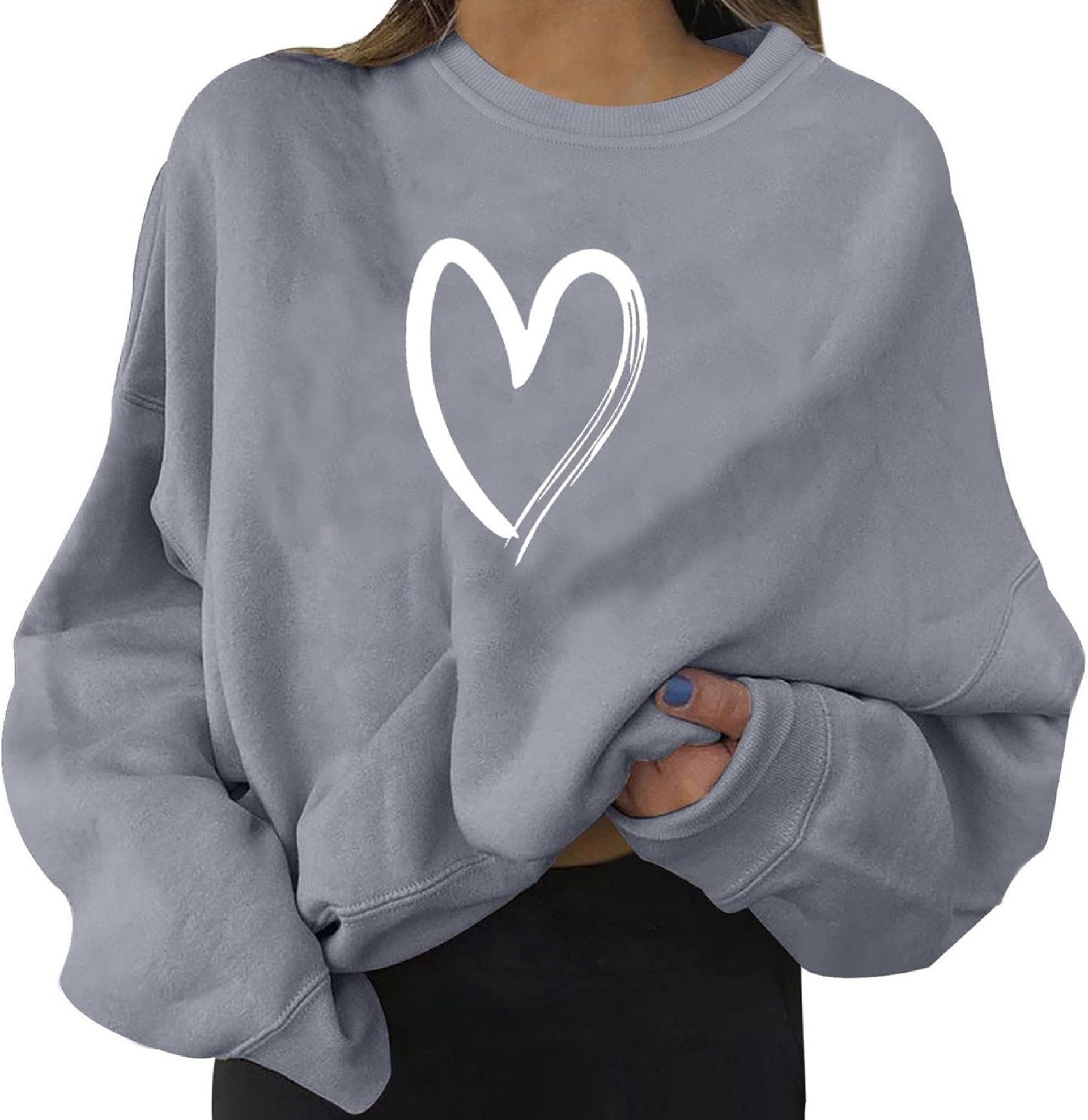 Womens Oversized Sweatshirt Long Sleeve Crewneck Shirts Cute Print Sweatshirts 2024 Fall Winter Pullover Top Clothes Womens Oversized Sweatshirt Long Sleeve Crewneck Shirts Cute Print Sweatshirts 2024 Fall Winter Pullover Top Clothes