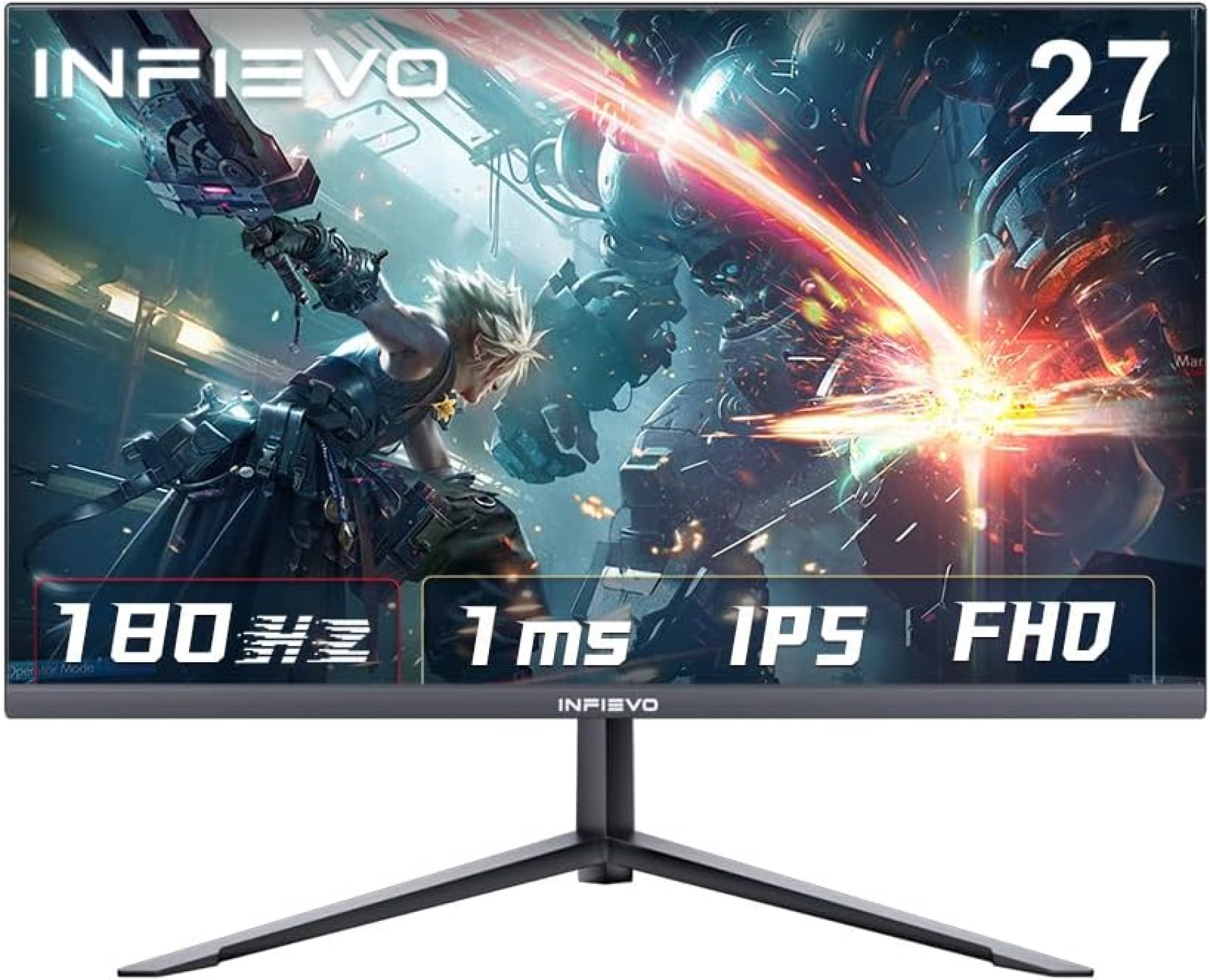 Gaming Monitor 27 Inch FHD 1080P Computer Monitor 180Hz IPS 1ms, FreeSync, Ultra-Thin PC Monitor, VESA Compatible, Tilt Adjustable, Eye Care Technology, HDMI/DP Gaming Monitor 27 Inch FHD 1080P Computer Monitor 180Hz IPS 1ms, FreeSync, Ultra-Thin PC Monitor, VESA Compatible, Tilt Adjustable, Eye Care Technology, HDMI/DP