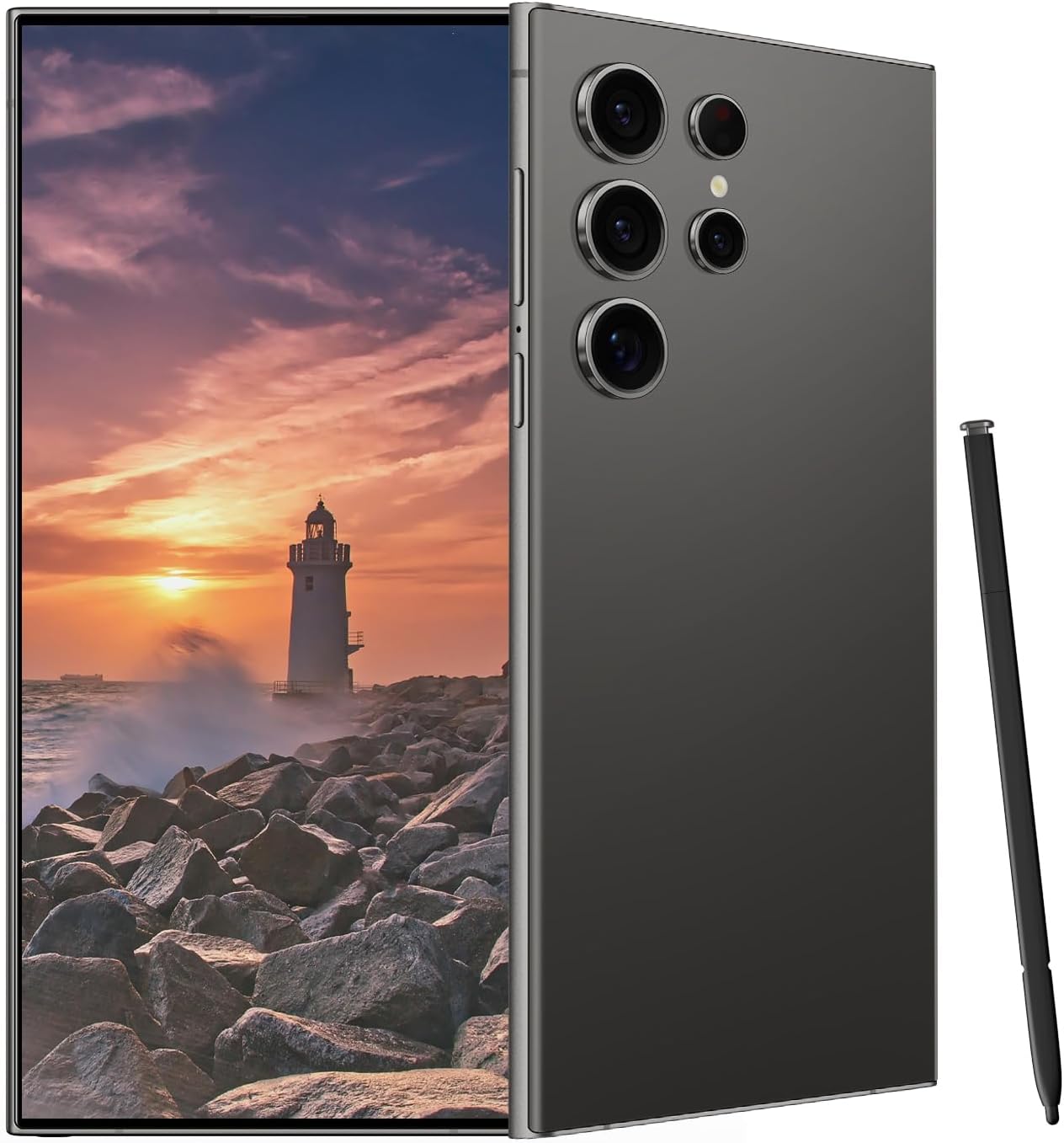 C24 Ultra Unlocked Cell Phones Smartphone Android 13 Phones 8+256GB/6.8″ HD Screen/Dual SIM/108MP+48MP Camera/6800 mAh/Built-in Pen (Black) C24 Ultra Unlocked Cell Phones Smartphone Android 13 Phones 8+256GB/6.8″ HD Screen/Dual SIM/108MP+48MP Camera/6800 mAh/Built-in Pen (Black)