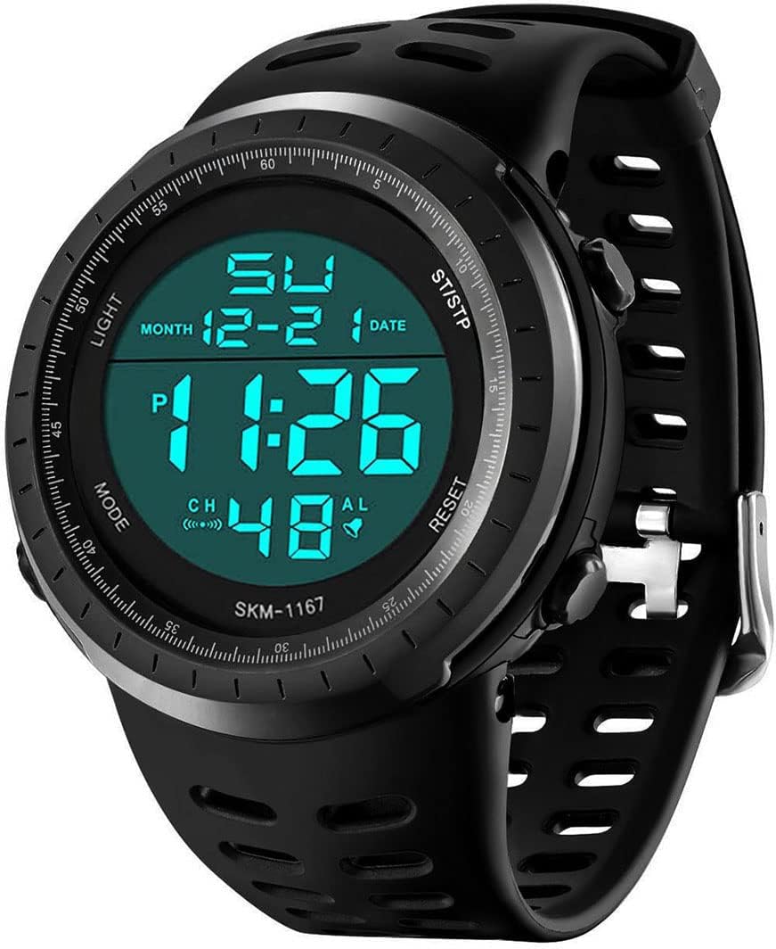 LYMFHCH Men’s Digital Watch, Sports Waterproof Military Watches for Men LED Casual Stopwatch Alarm Tactical Army Watch LYMFHCH Men’s Digital Watch, Sports Waterproof Military Watches for Men LED Casual Stopwatch Alarm Tactical Army Watch