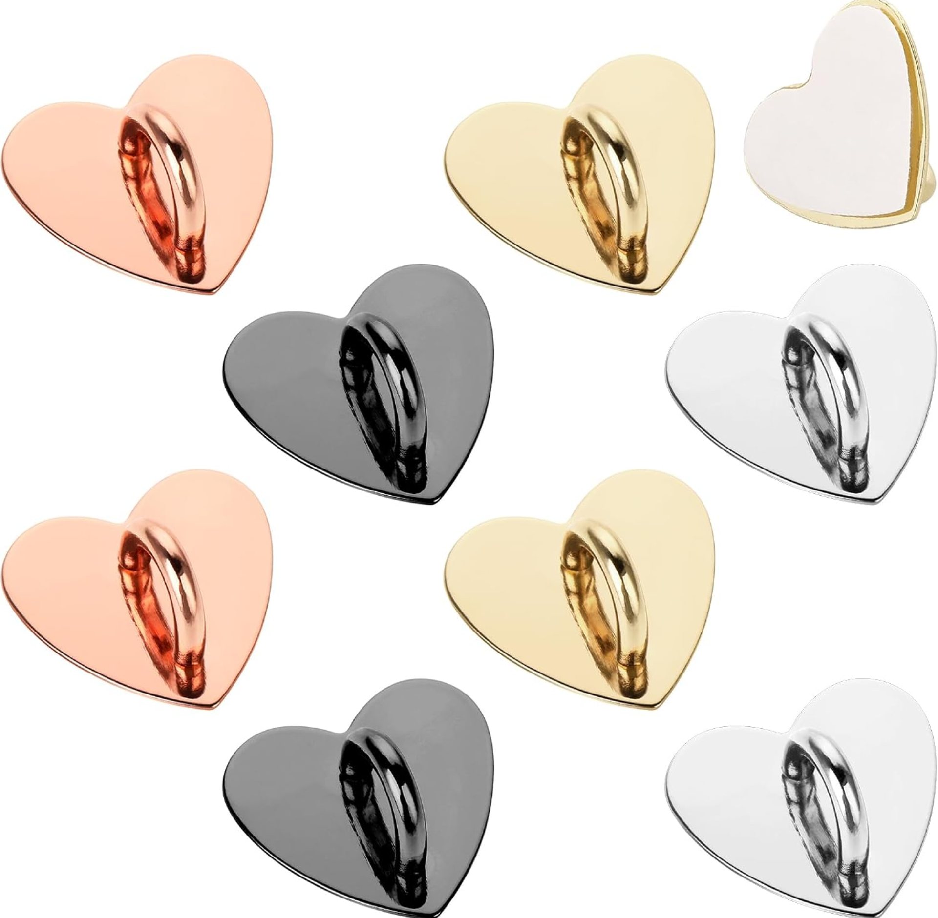 8 Pcs Cell Phone Finger Ring Heart Phone Grip Metal Cell Phone Charm Finger Rings Phone Finger Grip Loop Stand Cute Cell Phone Accessories Finger Grip for DIY Phone Case Pad Tablet Supplies 8 Pcs Cell Phone Finger Ring Heart Phone Grip Metal Cell Phone Charm Finger Rings Phone Finger Grip Loop Stand Cute Cell Phone Accessories Finger Grip for DIY Phone Case Pad Tablet Supplies