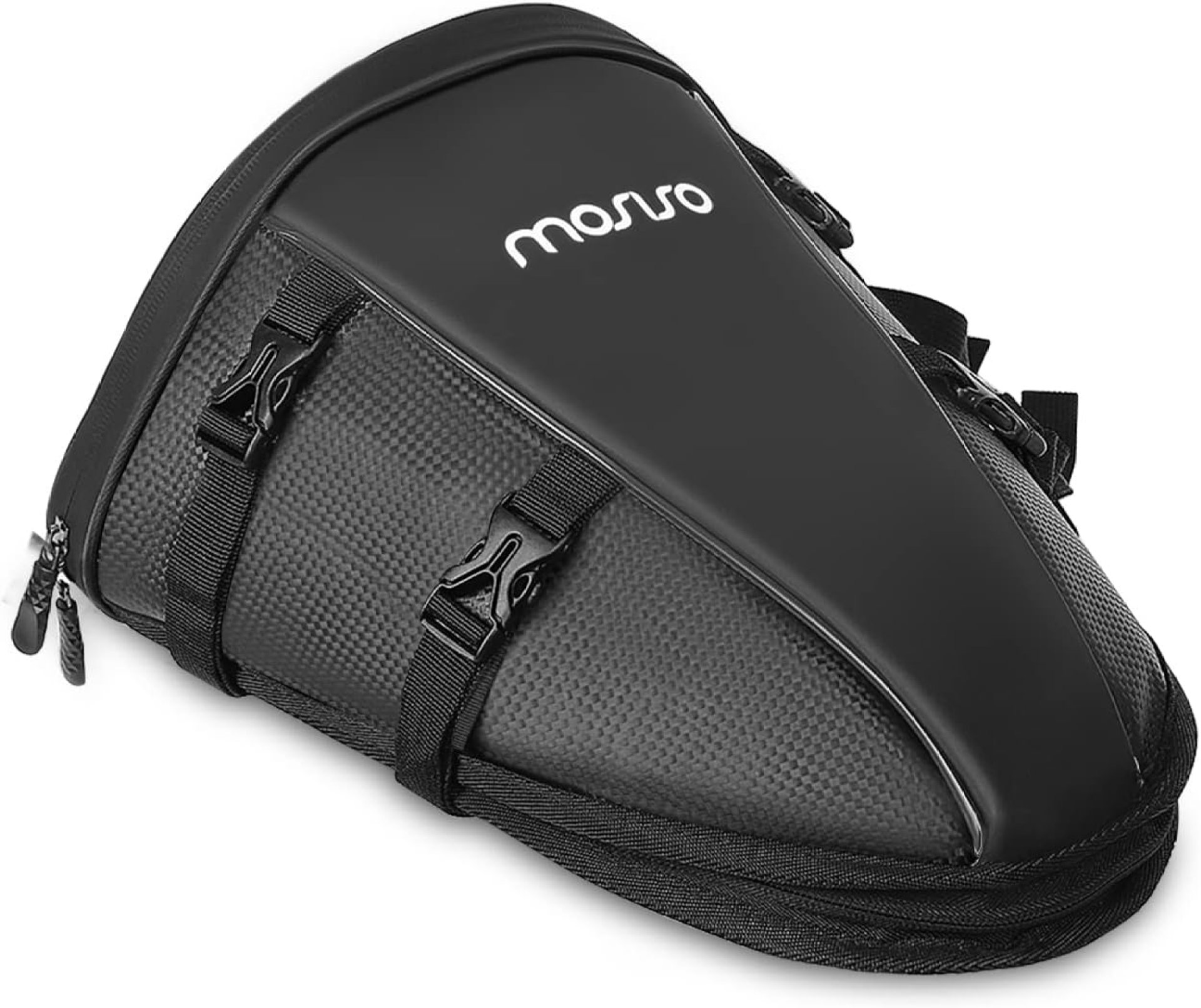 MOSISO Motorcycle Tail Bag Multifunctional Waterproof Polyester Storage Saddle Bag, 10L Outdoor Sports Motorbike Rear Seat Light Tank Handbag Tool Carry Pouch with Shoulder Strap, Black MOSISO Motorcycle Tail Bag Multifunctional Waterproof Polyester Storage Saddle Bag, 10L Outdoor Sports Motorbike Rear Seat Light Tank Handbag Tool Carry Pouch with Shoulder Strap, Black