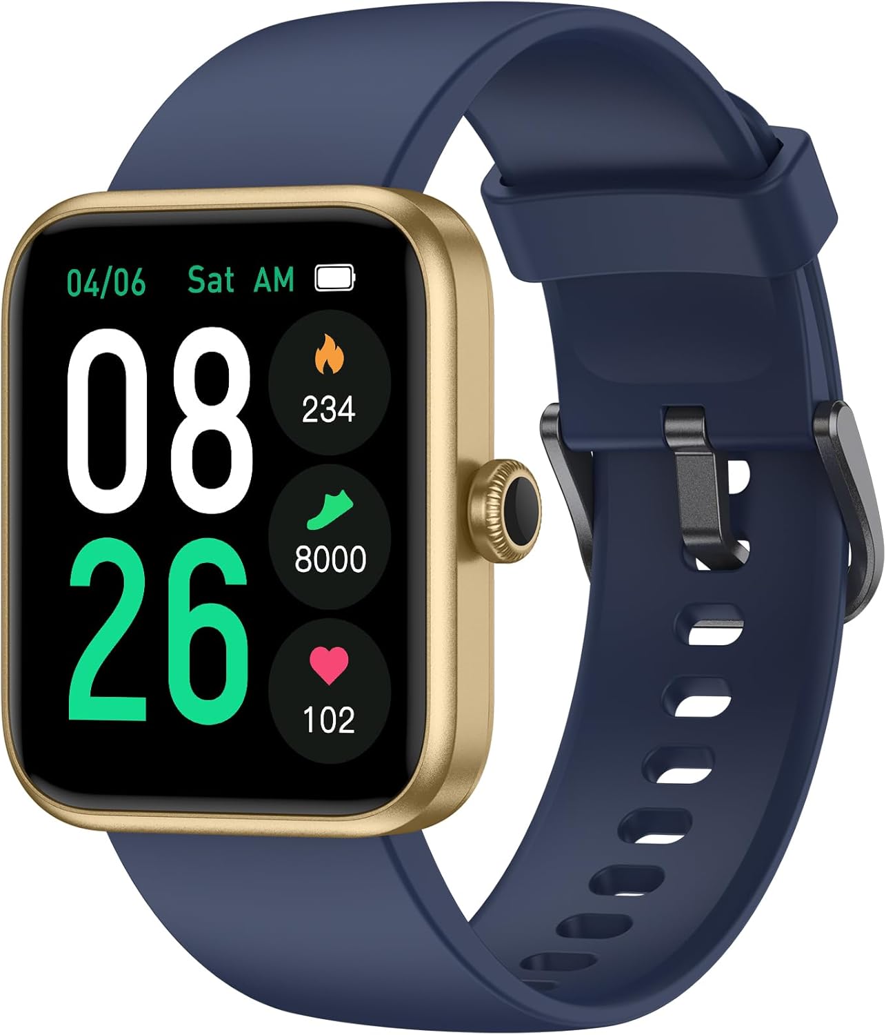 Smart Watch, Fitness Tracker Watch with Heart Rate Monitor, SpO2, Sleep Tracker, 5ATM Waterproof Smartwatch for Women Men Step Counter Pedometer Fitness Watch for iOS and Android Phones Smart Watch, Fitness Tracker Watch with Heart Rate Monitor, SpO2, Sleep Tracker, 5ATM Waterproof Smartwatch for Women Men Step Counter Pedometer Fitness Watch for iOS and Android Phones