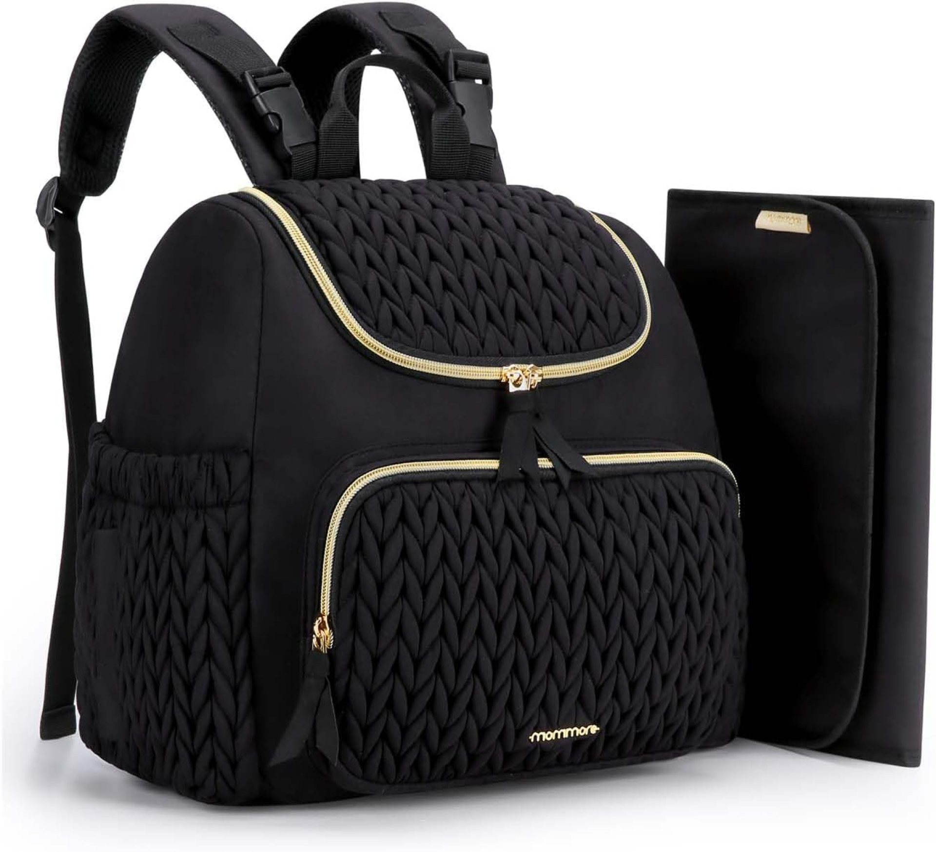 mommore Diaper Bag Small Diaper Backpack Stylish Baby Travel Backpacks with Insulated Pockets, Changing Pad, Stroller Straps mommore Diaper Bag Small Diaper Backpack Stylish Baby Travel Backpacks with Insulated Pockets, Changing Pad, Stroller Straps