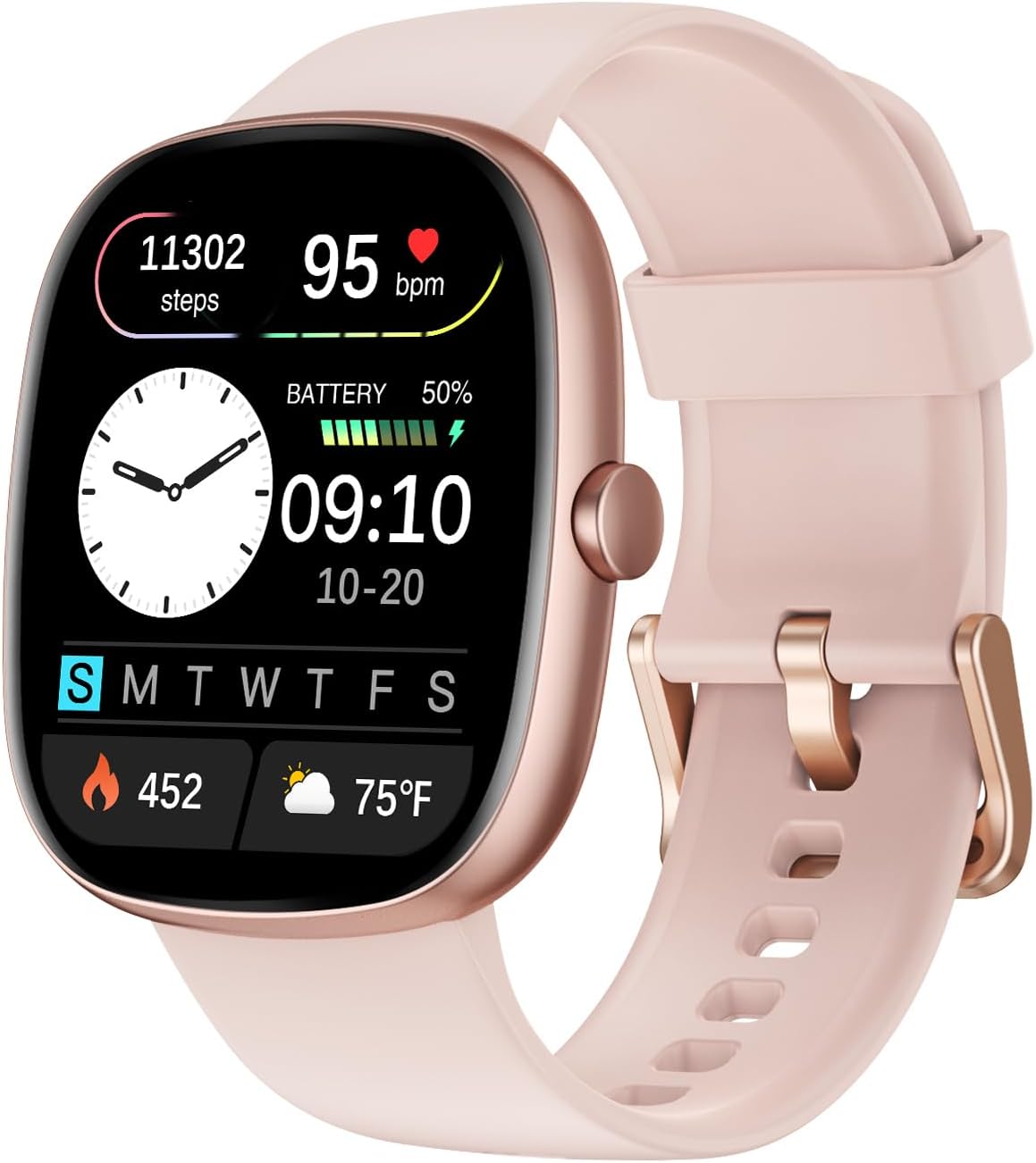 Fitness Tracker 2025 Ver. (Answer/Make Calls), 1.85″ Smart Watch Fitness Watches for Women Men with 24/7 Heart Rate Blood Oxygen Monitor Sleep Tracker 100+ Sport Modes IP68 Waterproof (Pink) Fitness Tracker 2025 Ver. (Answer/Make Calls), 1.85″ Smart Watch Fitness Watches for Women Men with 24/7 Heart Rate Blood Oxygen Monitor Sleep Tracker 100+ Sport Modes IP68 Waterproof (Pink)