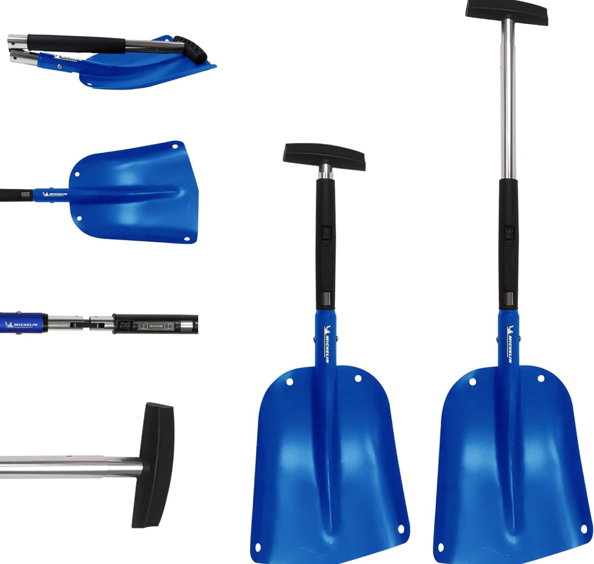 Koolatron Ultra Compact 40″ Folding Utility Snow Shovel for Car Emergency, Blue, Telescoping Handle, Collapsible, Lightweight, Winter Survival Gear, for SUV, Truck, Snowmobile, Camping, Skiing Koolatron Ultra Compact 40″ Folding Utility Snow Shovel for Car Emergency, Blue, Telescoping Handle, Collapsible, Lightweight, Winter Survival Gear, for SUV, Truck, Snowmobile, Camping, Skiing