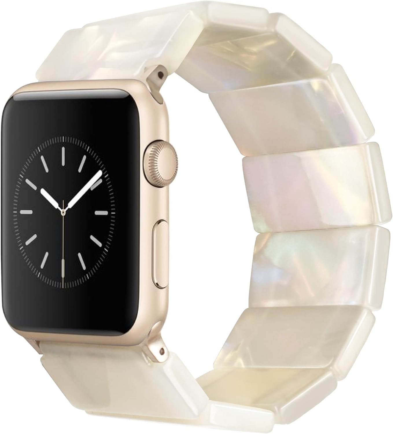 Heesch Upgraded Stretchy Resin Watch Band Compatible with Apple Watch for Women, Men, Tortoise Shell Fashion Watch Strap Bracelet Wristband for iwatch Series Ultra/10/9/8/7/SE/6/5/4/3/2/1, 38/40/41/42mm, 42/44/45/46/49mm, Rectangle Version Heesch Upgraded Stretchy Resin Watch Band Compatible with Apple Watch for Women, Men, Tortoise Shell Fashion Watch Strap Bracelet Wristband for iwatch Series Ultra/10/9/8/7/SE/6/5/4/3/2/1, 38/40/41/42mm, 42/44/45/46/49mm, Rectangle Version