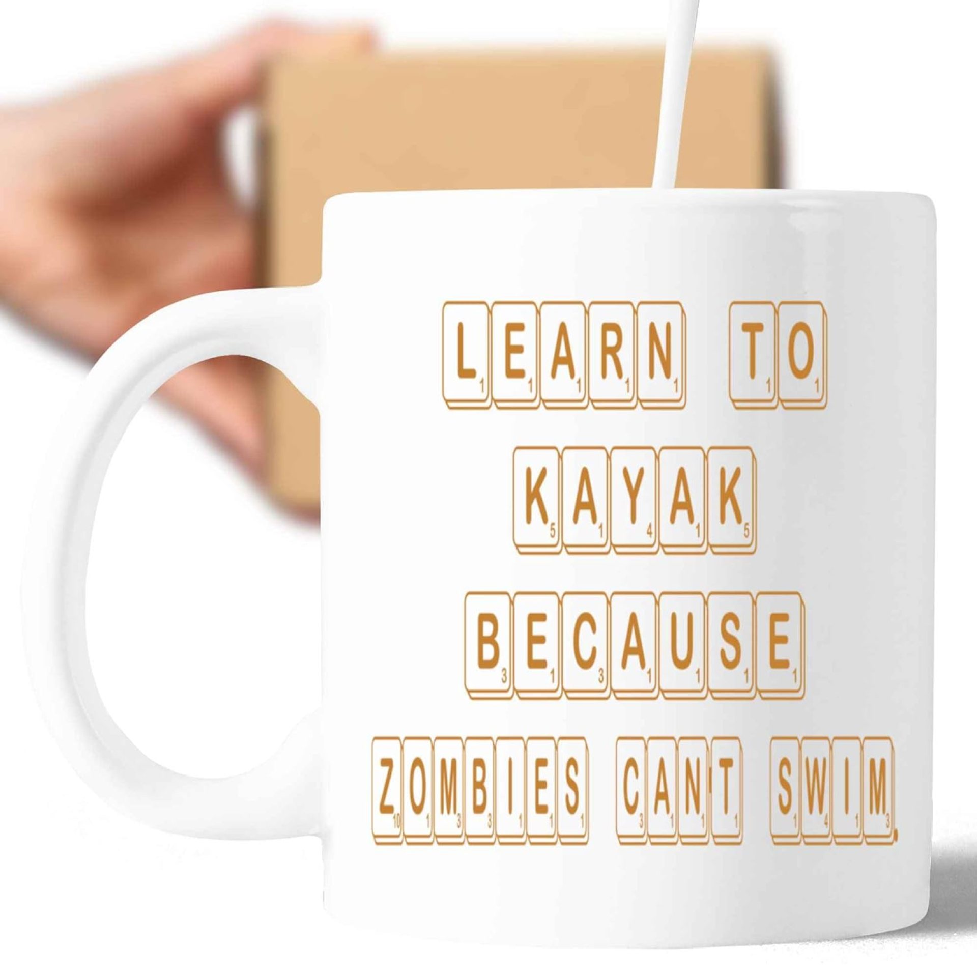 Learning To Kayak Gift for Nephew – Survival Tip for Beginner Paddlers – 11 Oz White Ceramic Coffee Mug Learning To Kayak Gift for Nephew – Survival Tip for Beginner Paddlers – 11 Oz White Ceramic Coffee Mug