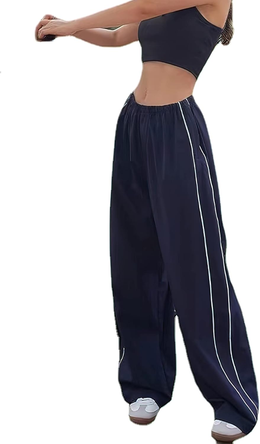XPONNI Track Pants Women Baggy Pants Y2k Pants Parachute Pants for Women Y2K Clothing XPONNI Track Pants Women Baggy Pants Y2k Pants Parachute Pants for Women Y2K Clothing