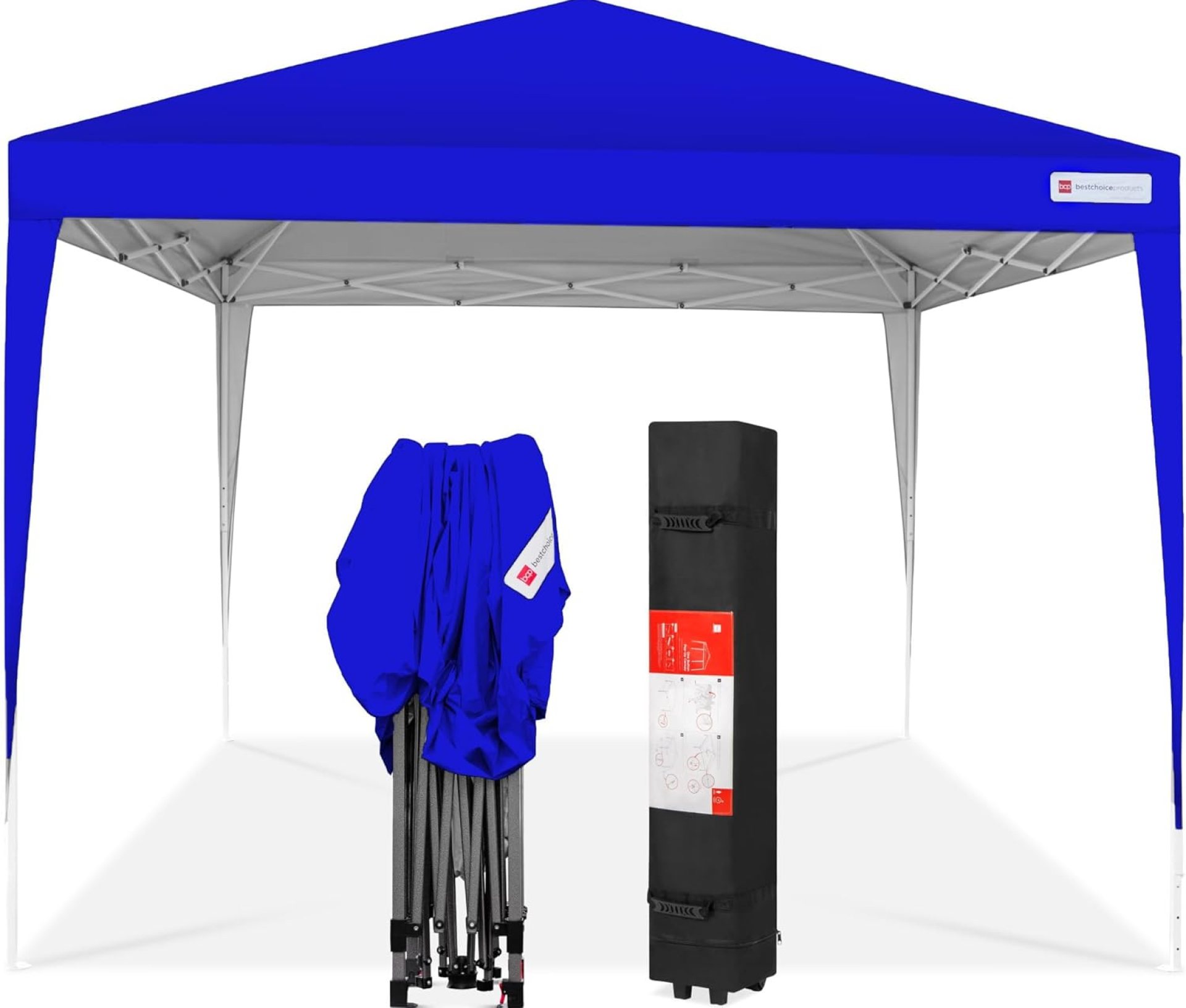 Best Choice Products 10x10ft Pop Up Canopy Outdoor Portable Folding Instant Lightweight Gazebo Shade Tent w/Adjustable Height, Wind Vent, Carrying Bag – Resort Blue Best Choice Products 10x10ft Pop Up Canopy Outdoor Portable Folding Instant Lightweight Gazebo Shade Tent w/Adjustable Height, Wind Vent, Carrying Bag – Resort Blue