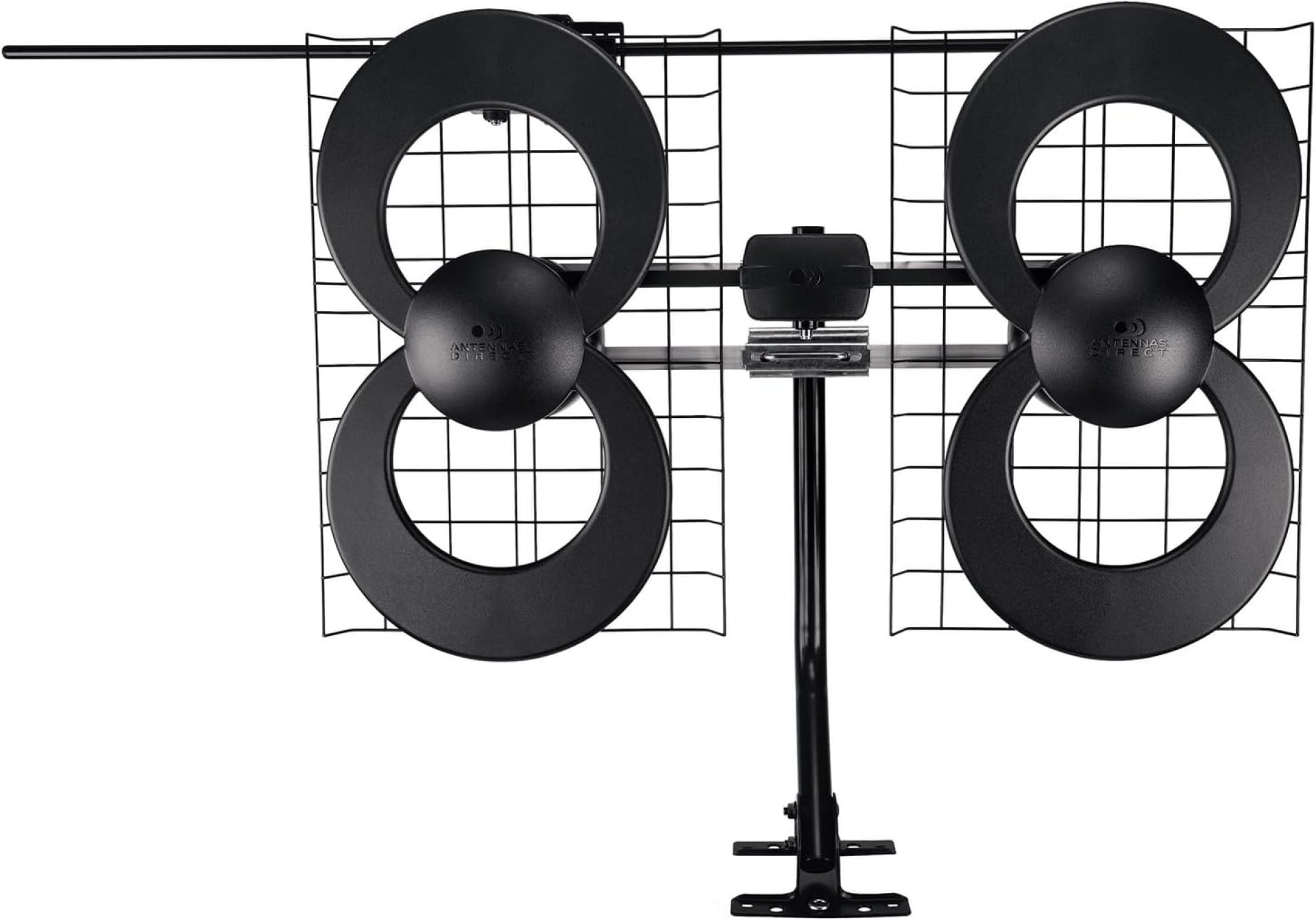 Antennas Direct ClearStream 4V Indoor Outdoor TV Antenna, UHF VHF, Multi-Directional, 70+ Mile Range, 4K 8K UHD, NEXTGEN TV – w/ 20-inch Mast (Black) Antennas Direct ClearStream 4V Indoor Outdoor TV Antenna, UHF VHF, Multi-Directional, 70+ Mile Range, 4K 8K UHD, NEXTGEN TV – w/ 20-inch Mast (Black)