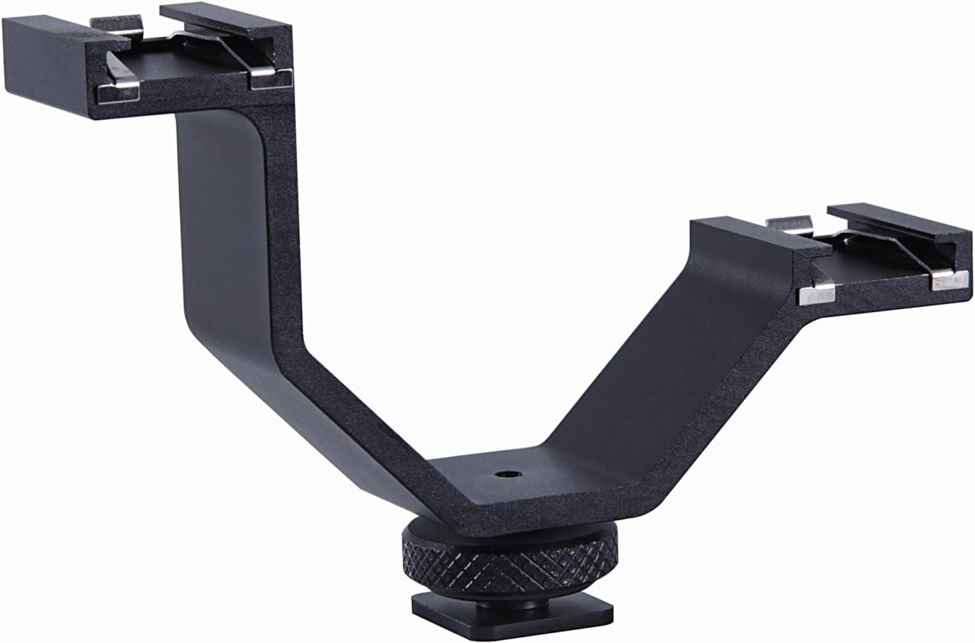Movo HVA20 DSLR Camera Dual Cold Shoe Mount Bracket for Lights, Monitors, Microphones and other Camera Accessories Movo HVA20 DSLR Camera Dual Cold Shoe Mount Bracket for Lights, Monitors, Microphones and other Camera Accessories