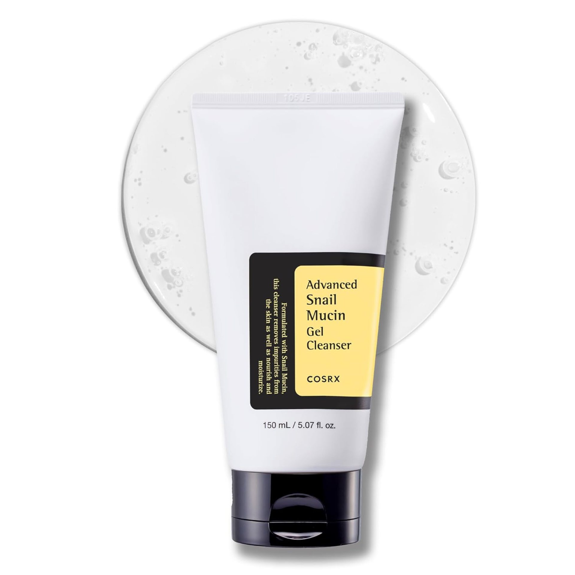 COSRX Advanced Snail Mucin Gel Cleanser, 5.07 Fl Oz / 150 mL, Rich Daily Deep Cleansing Gel for Dry & Sensitive Skin, Korean Skin Care, Not Tested on Animals, No Parabens COSRX Advanced Snail Mucin Gel Cleanser, 5.07 Fl Oz / 150 mL, Rich Daily Deep Cleansing Gel for Dry & Sensitive Skin, Korean Skin Care, Not Tested on Animals, No Parabens