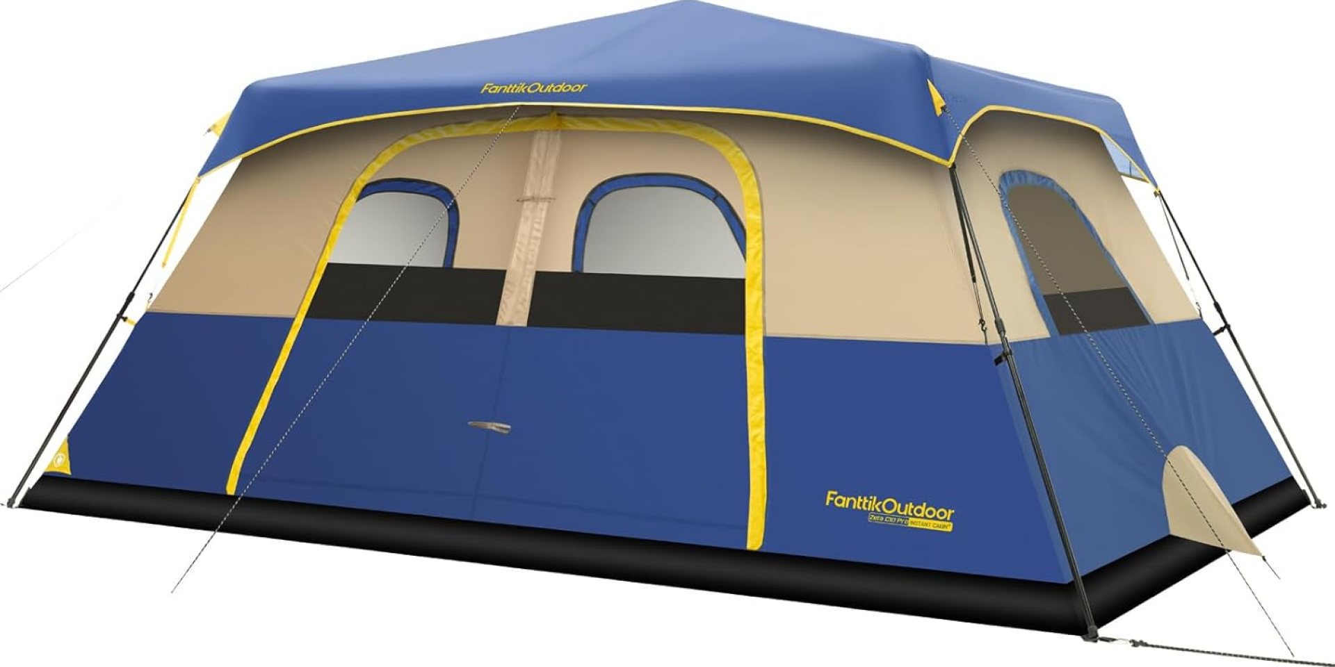 FanttikOutdoor Zeta C10 Pro Camping Tent 10 Person Instant Cabin Tent Setup in 60 Seconds with Rainfly & Windproof Portable Tent with Carry Bag for Family Camping & Hiking, Upgraded Ventilation Navy FanttikOutdoor Zeta C10 Pro Camping Tent 10 Person Instant Cabin Tent Setup in 60 Seconds with Rainfly & Windproof Portable Tent with Carry Bag for Family Camping & Hiking, Upgraded Ventilation Navy