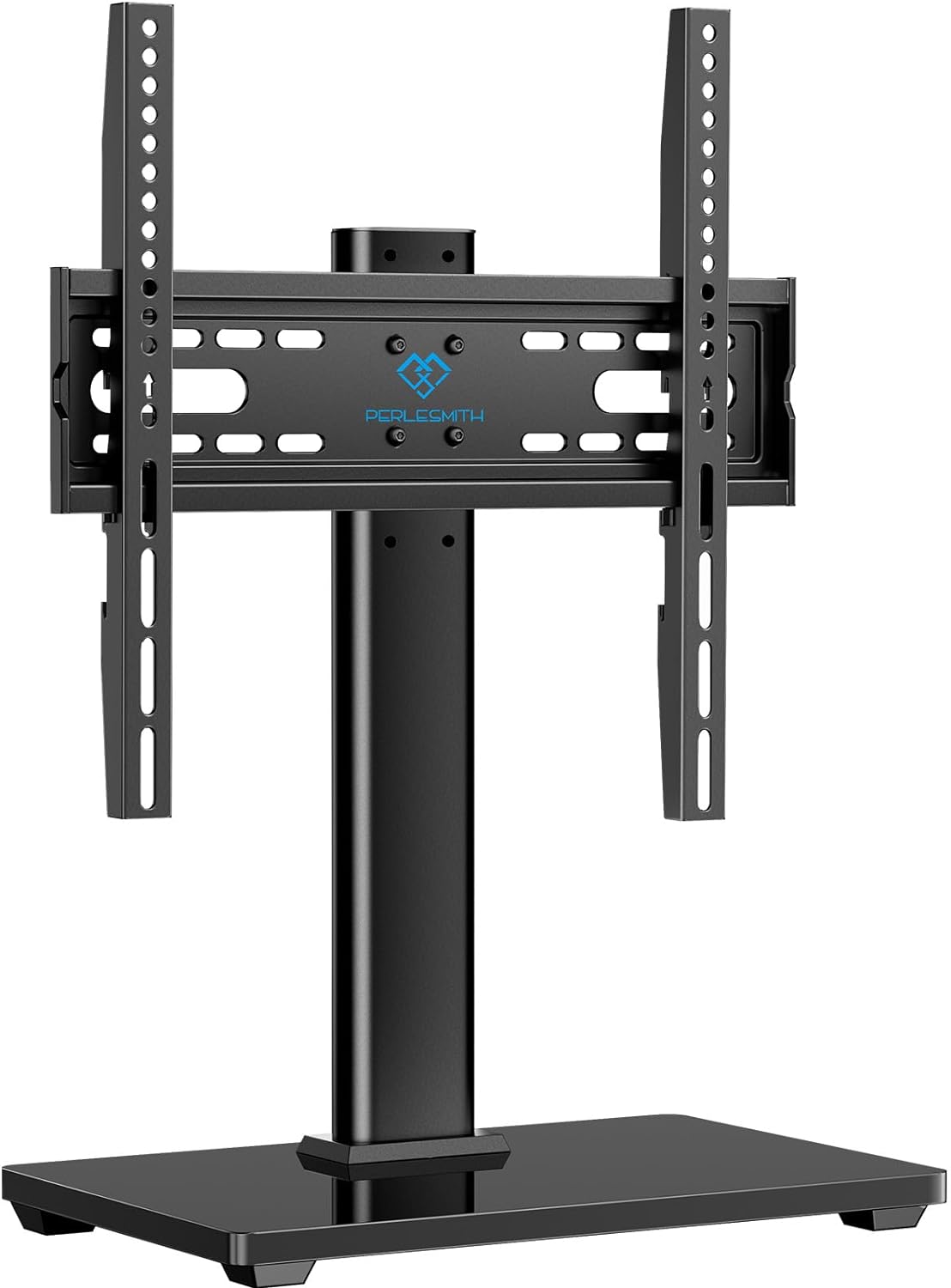 PERLESMITH Universal TV Stand, Table Top TV Stand for 32-60 inch TVs & Monitors, Height Adjustable TV Mount Stand Holds up to 88 lbs with Tempered Glass Base & Wire Management, VESA 400x400mm PSTVS04 PERLESMITH Universal TV Stand, Table Top TV Stand for 32-60 inch TVs & Monitors, Height Adjustable TV Mount Stand Holds up to 88 lbs with Tempered Glass Base & Wire Management, VESA 400x400mm PSTVS04