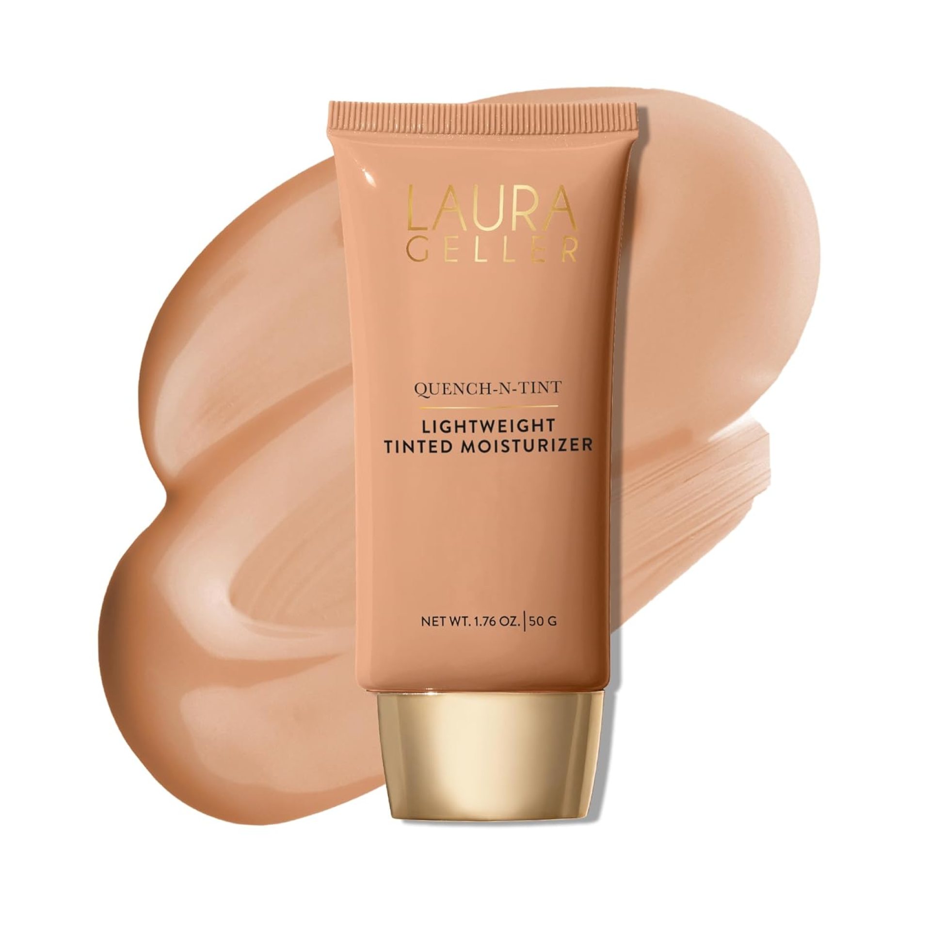 LAURA GELLER NEW YORK Quench-n-Tint Hydrating Foundation – Medium – Sheer to Light Buildable Coverage – Natural Glow Finish – Lightweight Formula with Hyaluronic Acid LAURA GELLER NEW YORK Quench-n-Tint Hydrating Foundation – Medium – Sheer to Light Buildable Coverage – Natural Glow Finish – Lightweight Formula with Hyaluronic Acid