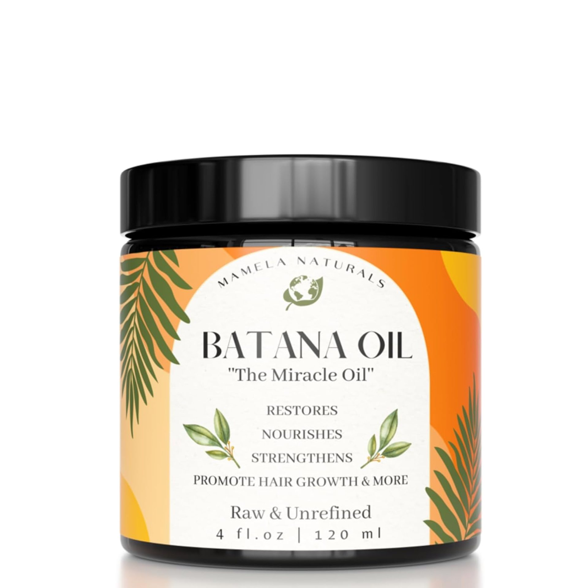 Raw Batana Oil for Hair Growth | Organically Sourced From Honduras | Dr Sebi approved | 4 oz | Prevents Hair Loss, Eliminates Split Ends & Increases Shine |For All Hair Types Raw Batana Oil for Hair Growth | Organically Sourced From Honduras | Dr Sebi approved | 4 oz | Prevents Hair Loss, Eliminates Split Ends & Increases Shine |For All Hair Types