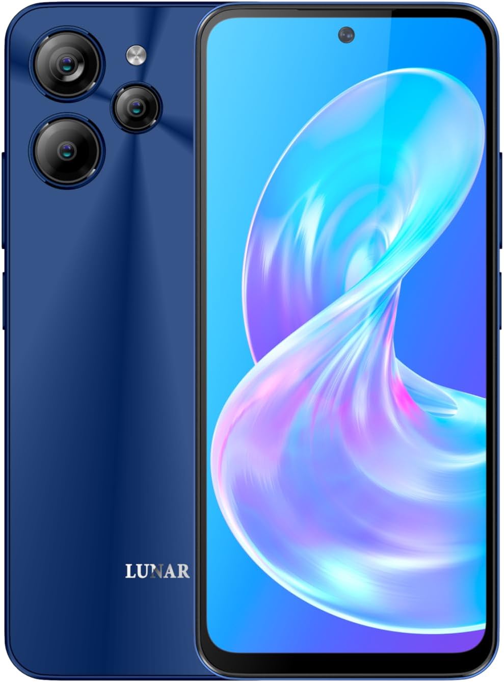 LUNAR Eclipse L1 5G Unlocked Android Smart Phone, 6.79 Inches Display, 5000mAh Battery, Fast Charging, 50MP+5MP+2MP Rear Camera with AI, 16MP Front Camera, Android 14, Aura Blue LUNAR Eclipse L1 5G Unlocked Android Smart Phone, 6.79 Inches Display, 5000mAh Battery, Fast Charging, 50MP+5MP+2MP Rear Camera with AI, 16MP Front Camera, Android 14, Aura Blue