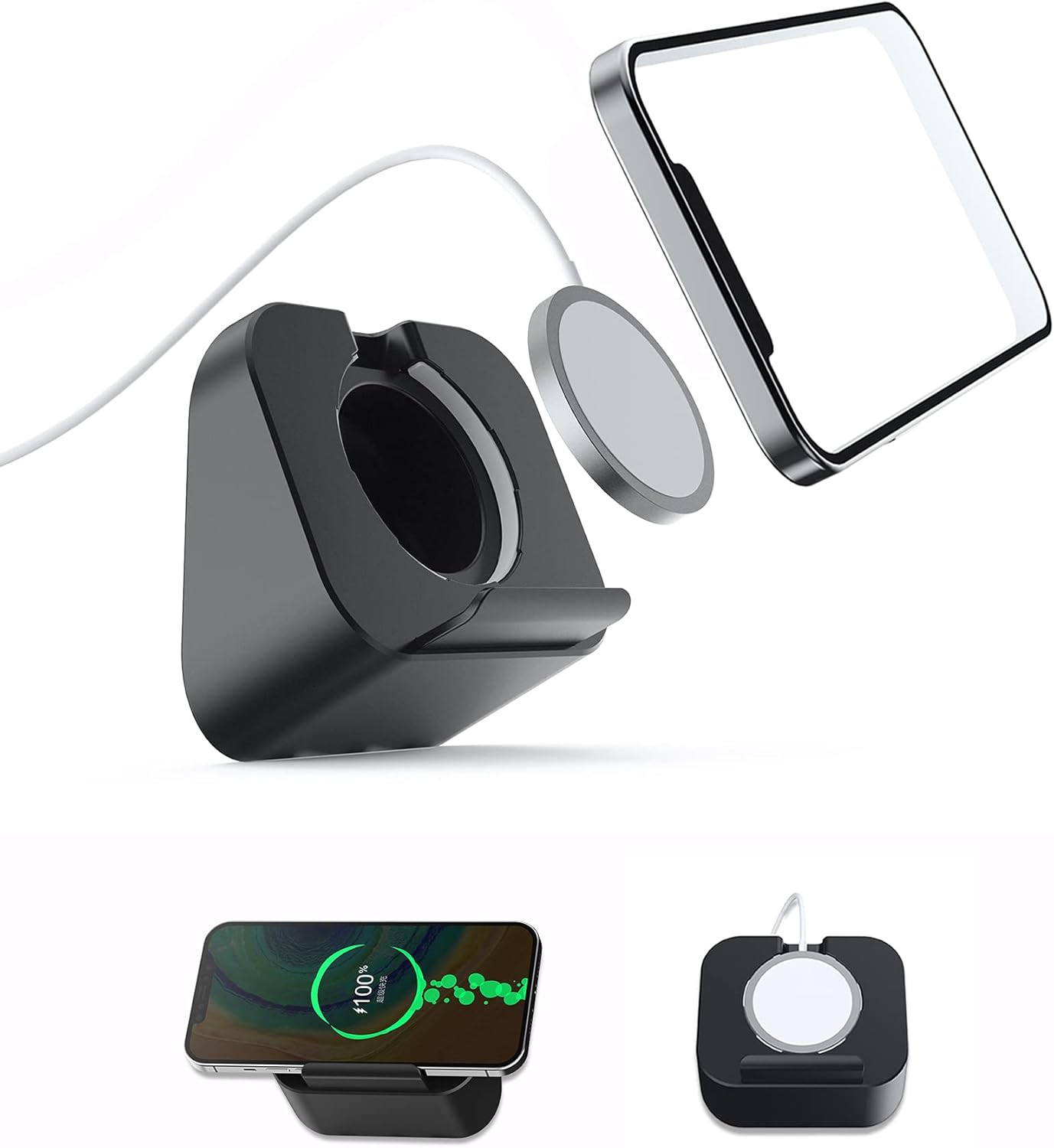 Phone Wall Mount for Magsafe Charger Bedside Phone Holder Compatible with Magsafe Accessories Fit for iPhone 12/12 Pro/ 13 Pro Max(Charger Not Included) (Black) Phone Wall Mount for Magsafe Charger Bedside Phone Holder Compatible with Magsafe Accessories Fit for iPhone 12/12 Pro/ 13 Pro Max(Charger Not Included) (Black)