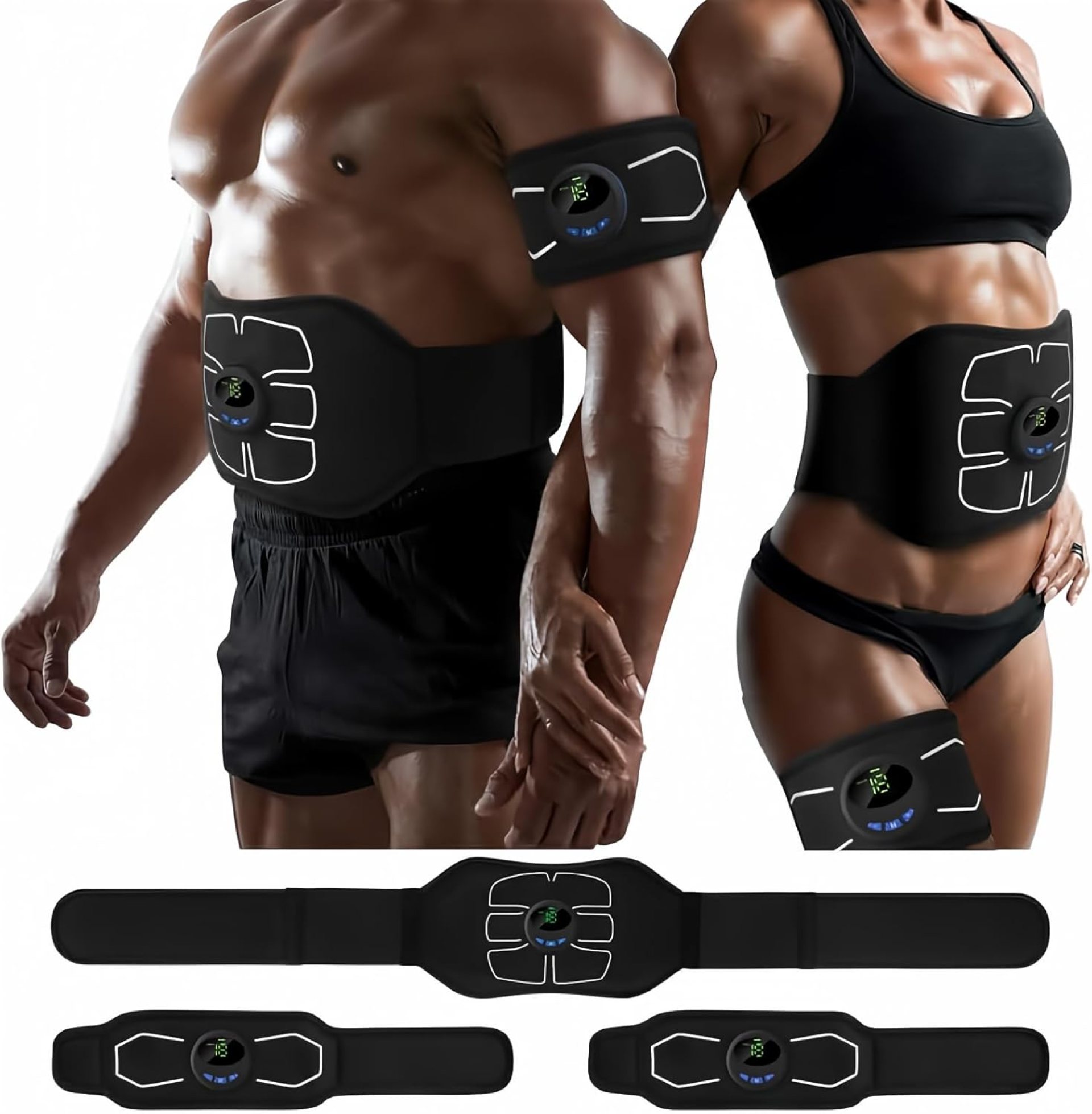 MarCoolTrip MZ Electronic Muscle Stimulator, Abs Stimulator Muscle Toner, Ab Machine Trainer for All Body, Fitness Strength Training Workout Equipment for Men and Women MarCoolTrip MZ Electronic Muscle Stimulator, Abs Stimulator Muscle Toner, Ab Machine Trainer for All Body, Fitness Strength Training Workout Equipment for Men and Women