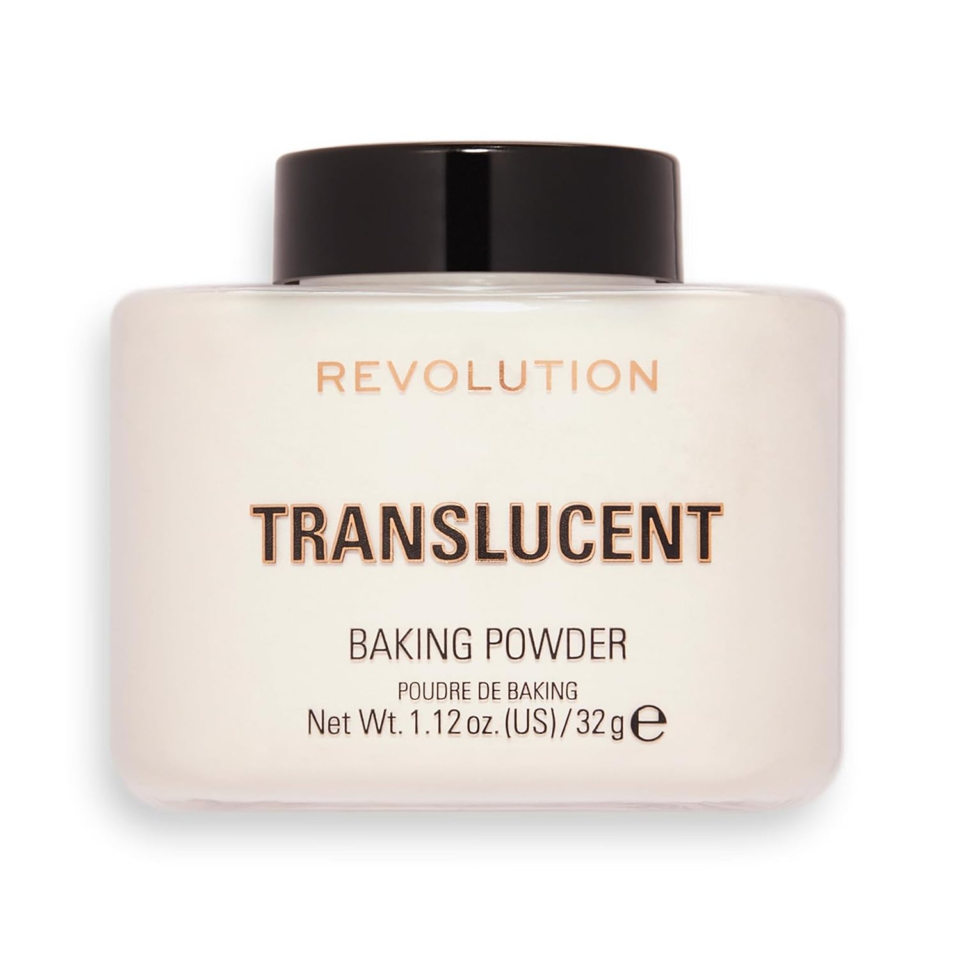 Revolution, Loose Baking Powder, Makeup Setting Powder, Long Lasting Coverage, Mattifies & Reduces Shine, Translucent, 1.13 oz Revolution, Loose Baking Powder, Makeup Setting Powder, Long Lasting Coverage, Mattifies & Reduces Shine, Translucent, 1.13 oz