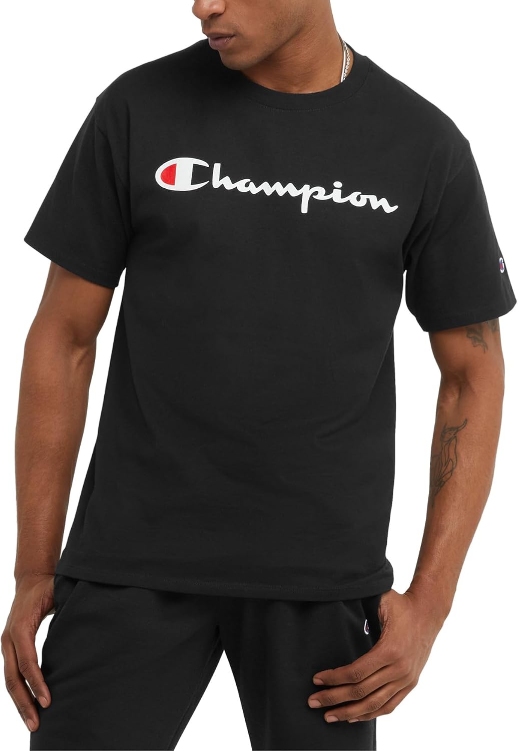 Champion Men’s T-Shirt, Classic Graphic T-Shirt, Soft and Comfortable T-Shirts for Men, Script Logo (Reg. or Big & Tall) Champion Men’s T-Shirt, Classic Graphic T-Shirt, Soft and Comfortable T-Shirts for Men, Script Logo (Reg. or Big & Tall)