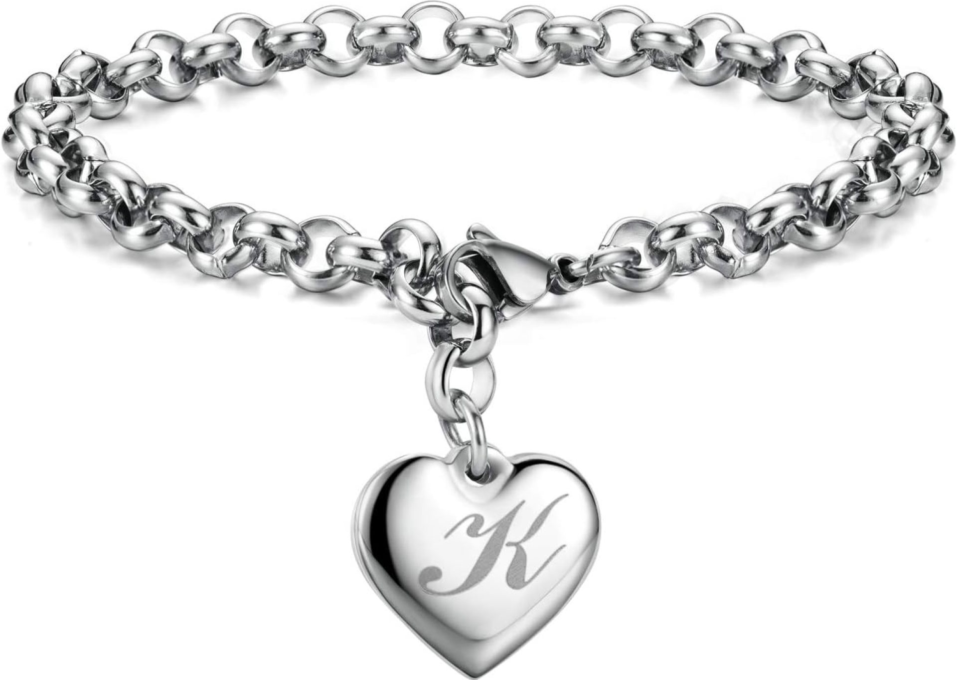Monily Initial Charm Bracelets for Girls Letters Alphabet Heart Bracelet Jewelry Gifts for Teen Girl Monily Initial Charm Bracelets for Girls Letters Alphabet Heart Bracelet Jewelry Gifts for Teen Girl