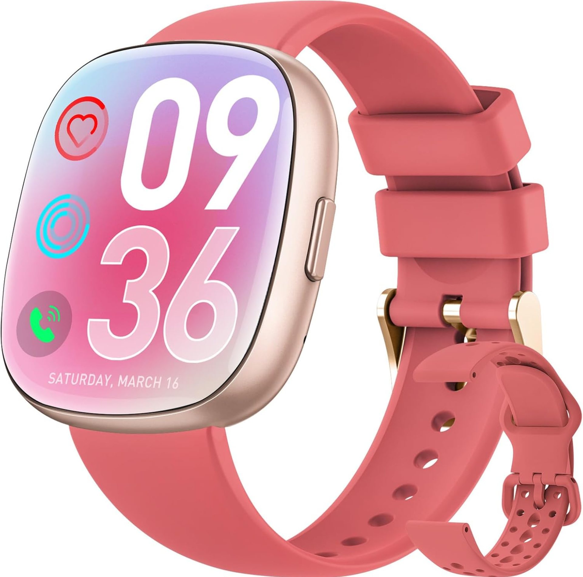Smart Watches for Men Women Fitness: Fitness Tracker with Blutooth Call 24H Heart Rate SpO2 Sleep Monitor 5ATM Waterproof 120+ Sport Mode Smartwatch Compatible with iPhone Android Phones (Magenta Red) Smart Watches for Men Women Fitness: Fitness Tracker with Blutooth Call 24H Heart Rate SpO2 Sleep Monitor 5ATM Waterproof 120+ Sport Mode Smartwatch Compatible with iPhone Android Phones (Magenta Red)
