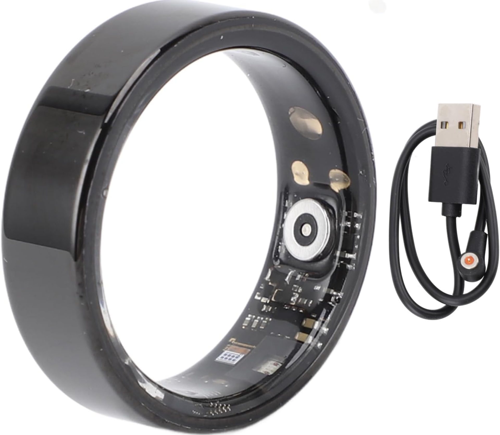 Smart Ring Health Tracker, Sleep Tracking Wearable Health Rings, Health Fitness Tracker Rings, with Multiple Modes, Black (Size 9 (Inner Diameter 18mm / 0.71in) Smart Ring Health Tracker, Sleep Tracking Wearable Health Rings, Health Fitness Tracker Rings, with Multiple Modes, Black (Size 9 (Inner Diameter 18mm / 0.71in)