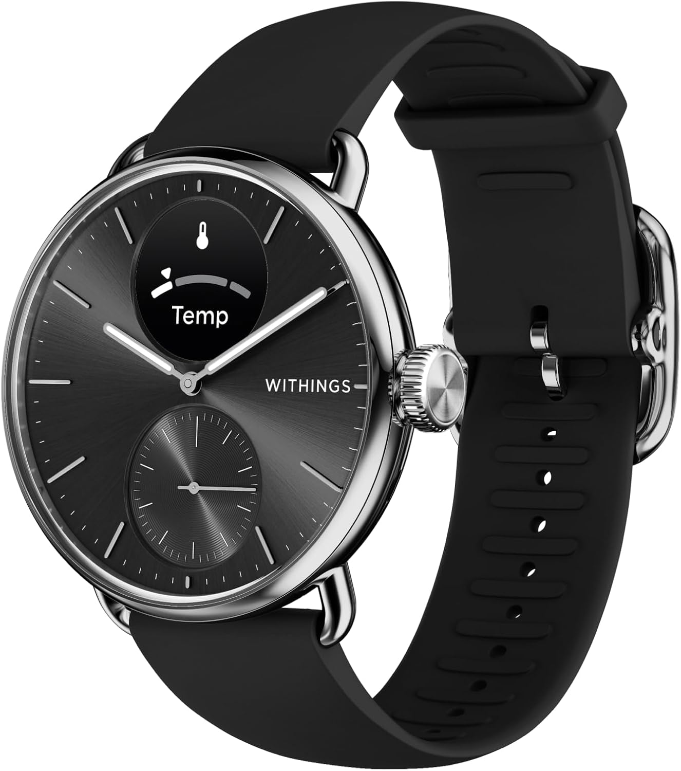 Withings ScanWatch 2 – Hybrid Smart Watch, Heart Rate Monitoring, Fitness Tracker, Cycle Tracker, Sleep Monitoring, GPS Tracker, 30-Day Battery Life, Android & Apple Compatible, HSA/FSA Withings ScanWatch 2 – Hybrid Smart Watch, Heart Rate Monitoring, Fitness Tracker, Cycle Tracker, Sleep Monitoring, GPS Tracker, 30-Day Battery Life, Android & Apple Compatible, HSA/FSA