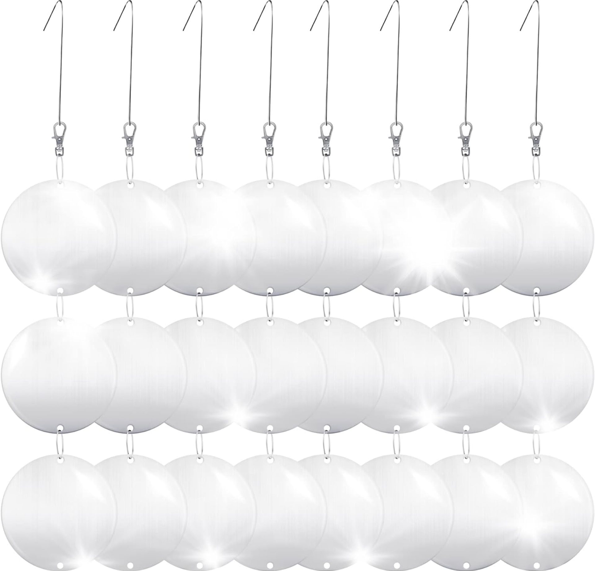 Hedoc Reflective Bird Scare Discs Set, 24PCS Large Double-Sided Bird Deterrents for Outside, Bird Reflectors to Keep Birds, Woodpeckers, Pigeons Away from House, Outdoor Garden, Patio and Yard Hedoc Reflective Bird Scare Discs Set, 24PCS Large Double-Sided Bird Deterrents for Outside, Bird Reflectors to Keep Birds, Woodpeckers, Pigeons Away from House, Outdoor Garden, Patio and Yard