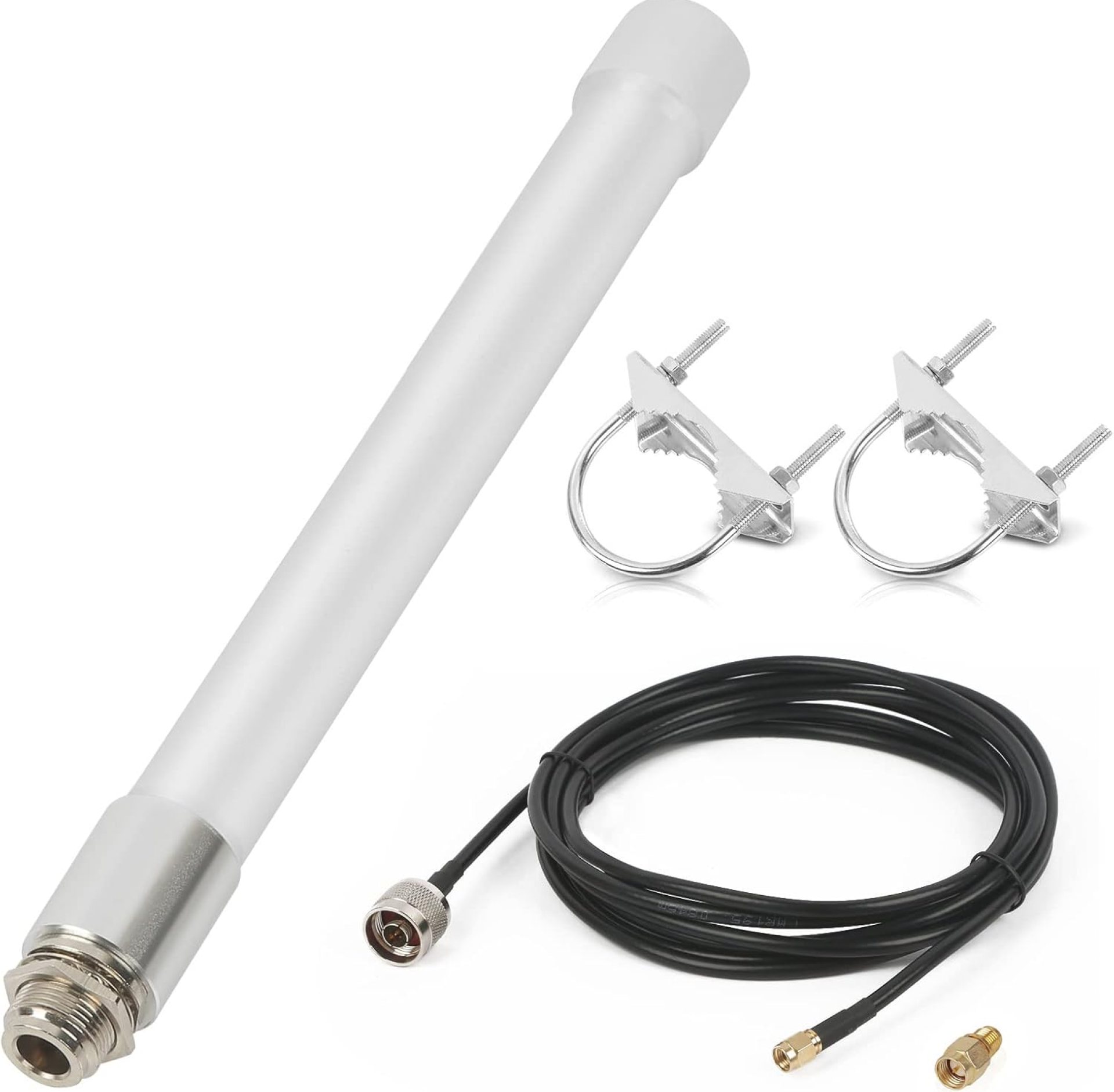 WiFi Antenna Dual Band 2.4GHz 5GHz 5.8GHz 8dBi RP-SMA SMA Male Outdoor Indoor Antenna with 10ft KMR195 Cable for WiFi Router Hotspot Security IP Camera WiFi Antenna Dual Band 2.4GHz 5GHz 5.8GHz 8dBi RP-SMA SMA Male Outdoor Indoor Antenna with 10ft KMR195 Cable for WiFi Router Hotspot Security IP Camera