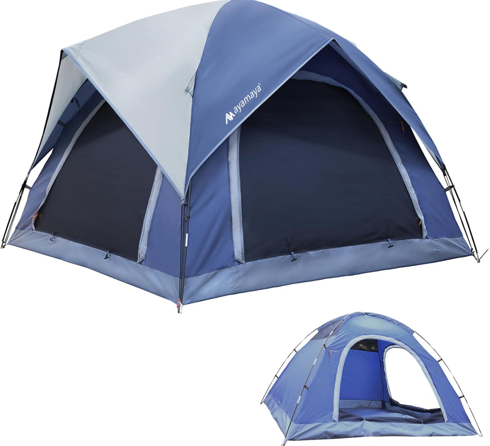 2-3 Person Tents for Camping – AYAMAYA Outdoor Waterproof Dome Family Tents with Removable Rainfly, Breathable with 2 Doors & 2 Large Mesh Windows – Easy Set Up for Backpacking, Hiking, Travelling 2-3 Person Tents for Camping – AYAMAYA Outdoor Waterproof Dome Family Tents with Removable Rainfly, Breathable with 2 Doors & 2 Large Mesh Windows – Easy Set Up for Backpacking, Hiking, Travelling