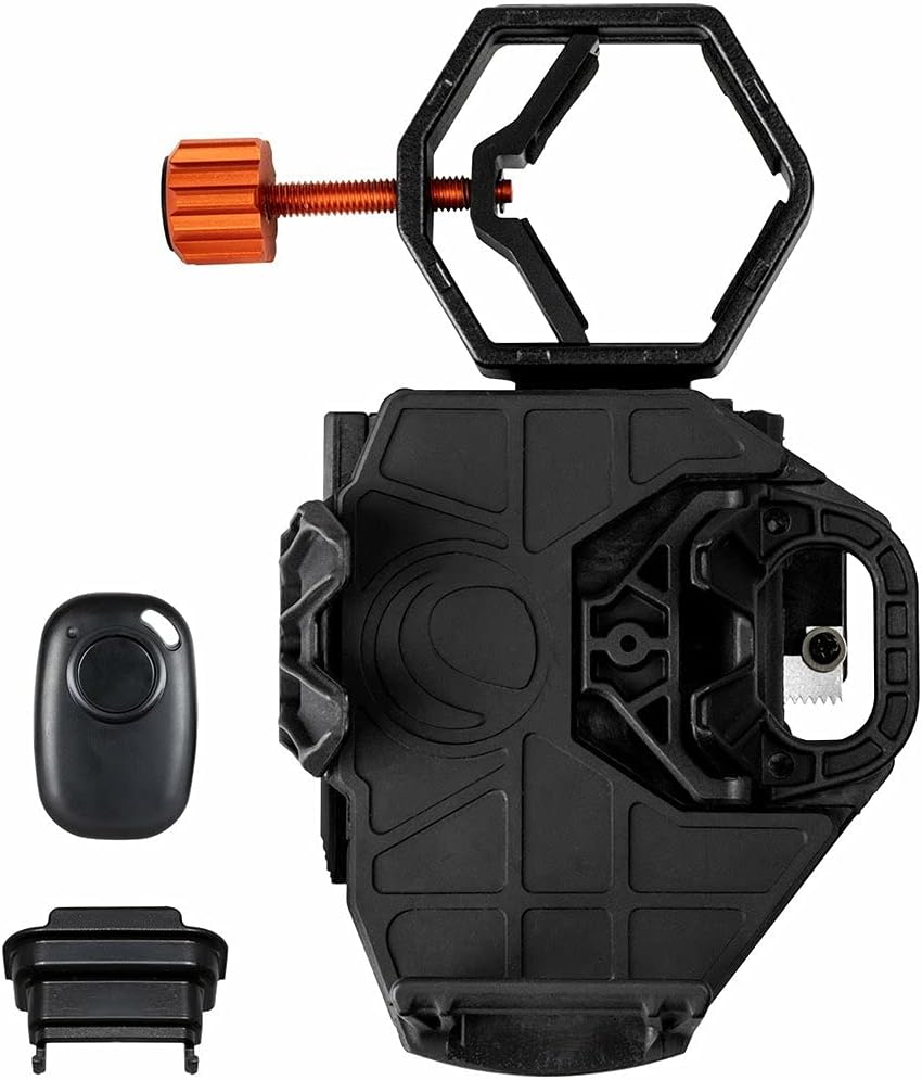 Celestron – NexGo DX Kit – Universal Smartphone Adapter – Digiscoping Smartphone Adapter – Bonus Bluetooth Shutter Release Remote Celestron – NexGo DX Kit – Universal Smartphone Adapter – Digiscoping Smartphone Adapter – Bonus Bluetooth Shutter Release Remote