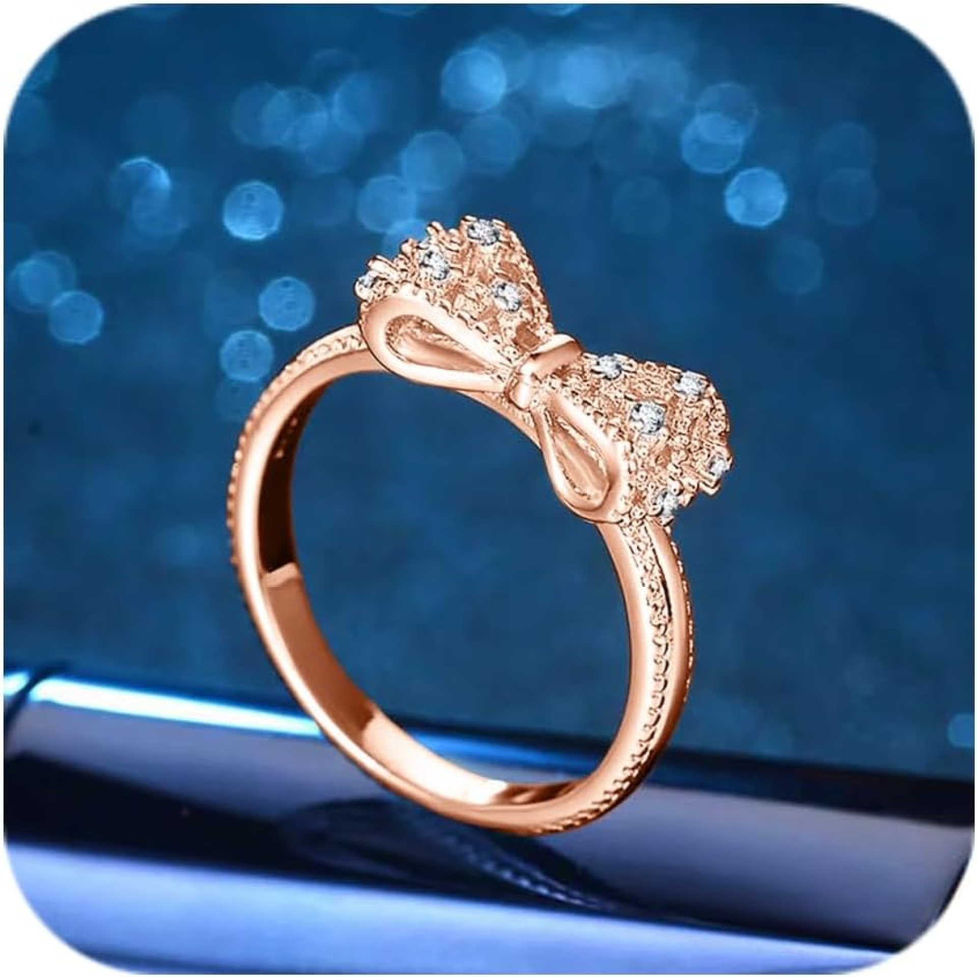 Stackable Love Bow Knot Rings for Women 2025 Trendy Dainty Cute Promise Ring Wedding Jewelry Birthday Gift for Her Stackable Love Bow Knot Rings for Women 2025 Trendy Dainty Cute Promise Ring Wedding Jewelry Birthday Gift for Her