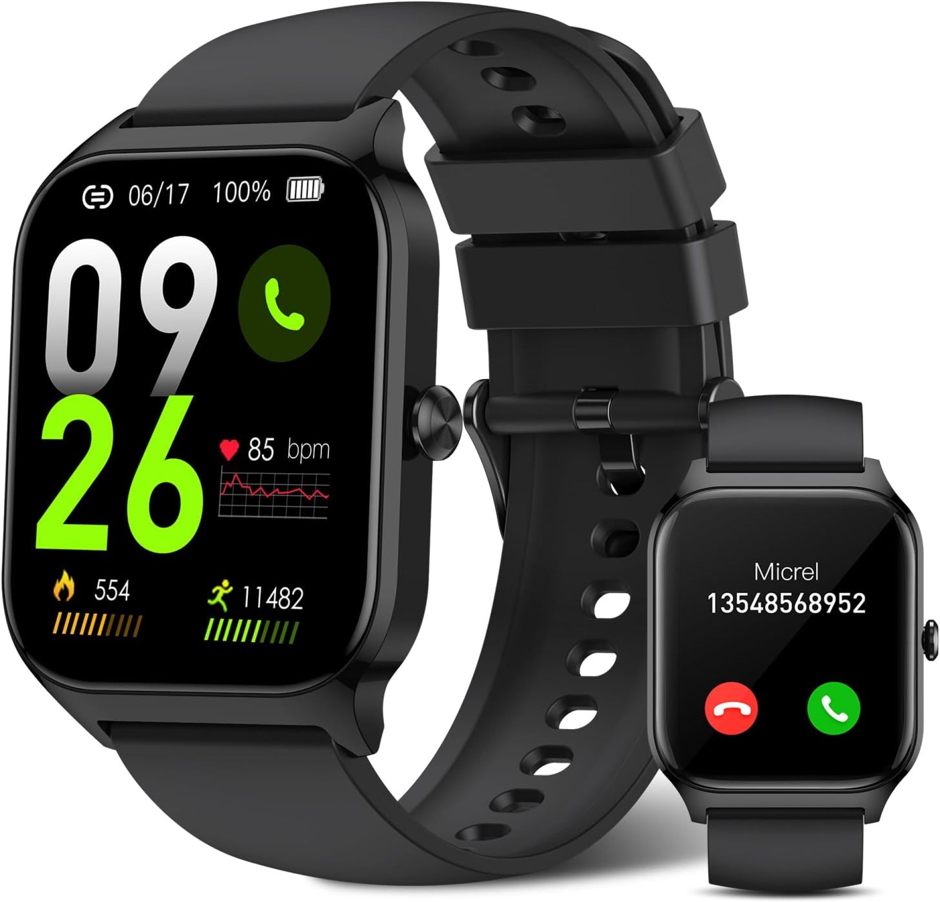 Smart Watches for Men/ Women 1.85” Fitness Tracker Watches for Men/ Women with Call/ Answer Heart Rate/Blood Oxygen/Sleep Monitor 20+ Sports Modes Step Tracker Smart Watch for Android/iOS Phones IPx8 Smart Watches for Men/ Women 1.85” Fitness Tracker Watches for Men/ Women with Call/ Answer Heart Rate/Blood Oxygen/Sleep Monitor 20+ Sports Modes Step Tracker Smart Watch for Android/iOS Phones IPx8