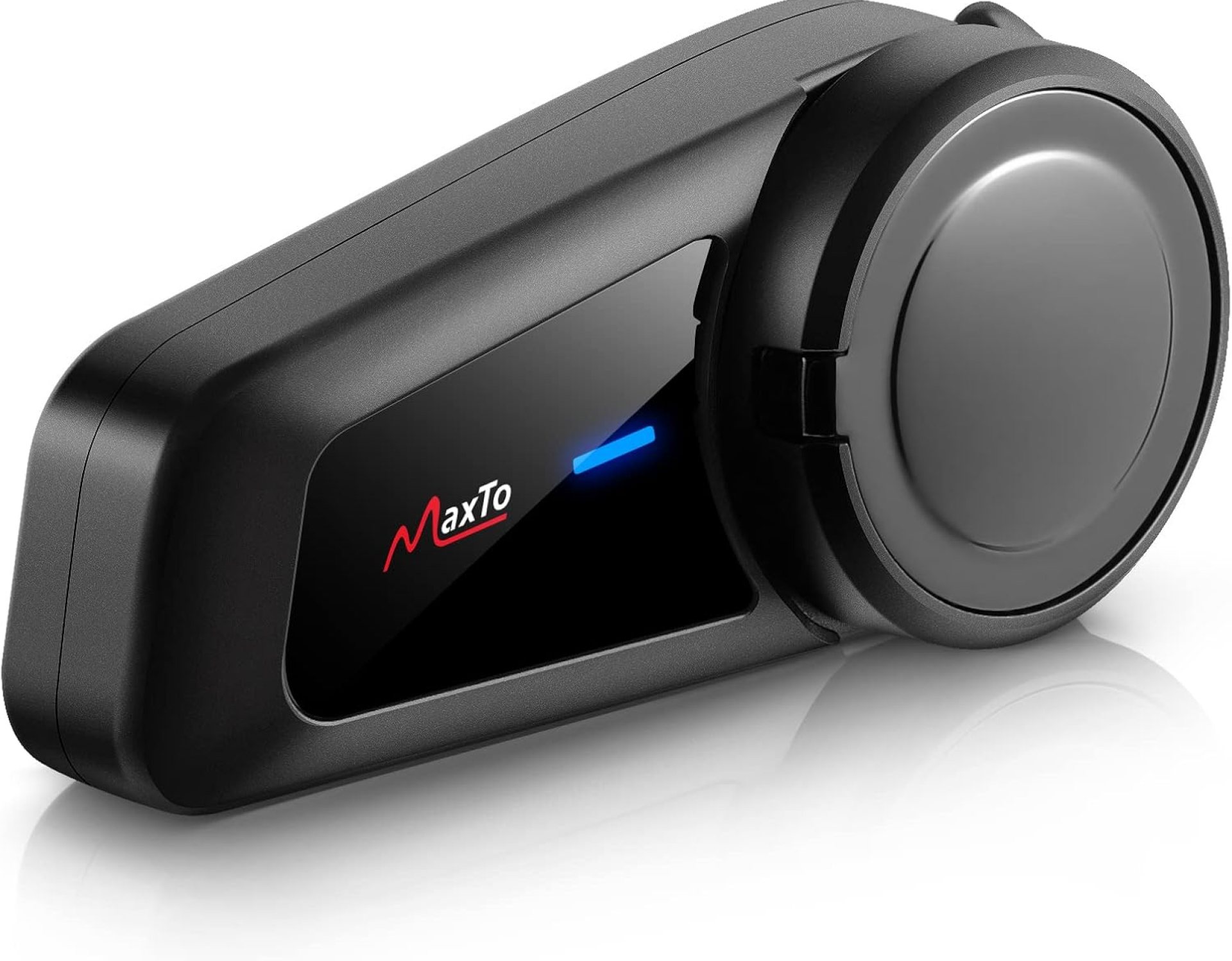 MAXTO Motorcycle Bluetooth Headset M2,Motorbike Helmet Bluetooth 5.0 Headset 6-Way 3280Ft Intercom Communication System with IP65 Waterproof CVC Noise Cancellation Stereo Music FM for All Helmets MAXTO Motorcycle Bluetooth Headset M2,Motorbike Helmet Bluetooth 5.0 Headset 6-Way 3280Ft Intercom Communication System with IP65 Waterproof CVC Noise Cancellation Stereo Music FM for All Helmets