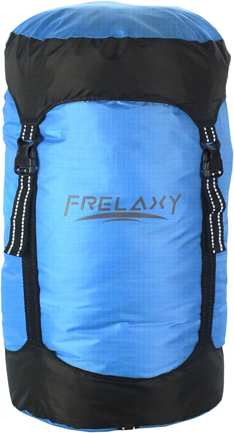 Frelaxy Compression Sack, 40% More Storage! 11L/18L/30L/45L/52L Compression Stuff Sack, Water-Resistant & Ultralight Sleeping Bag Stuff Sack – Space Saving Gear for Camping, Hiking Frelaxy Compression Sack, 40% More Storage! 11L/18L/30L/45L/52L Compression Stuff Sack, Water-Resistant & Ultralight Sleeping Bag Stuff Sack – Space Saving Gear for Camping, Hiking