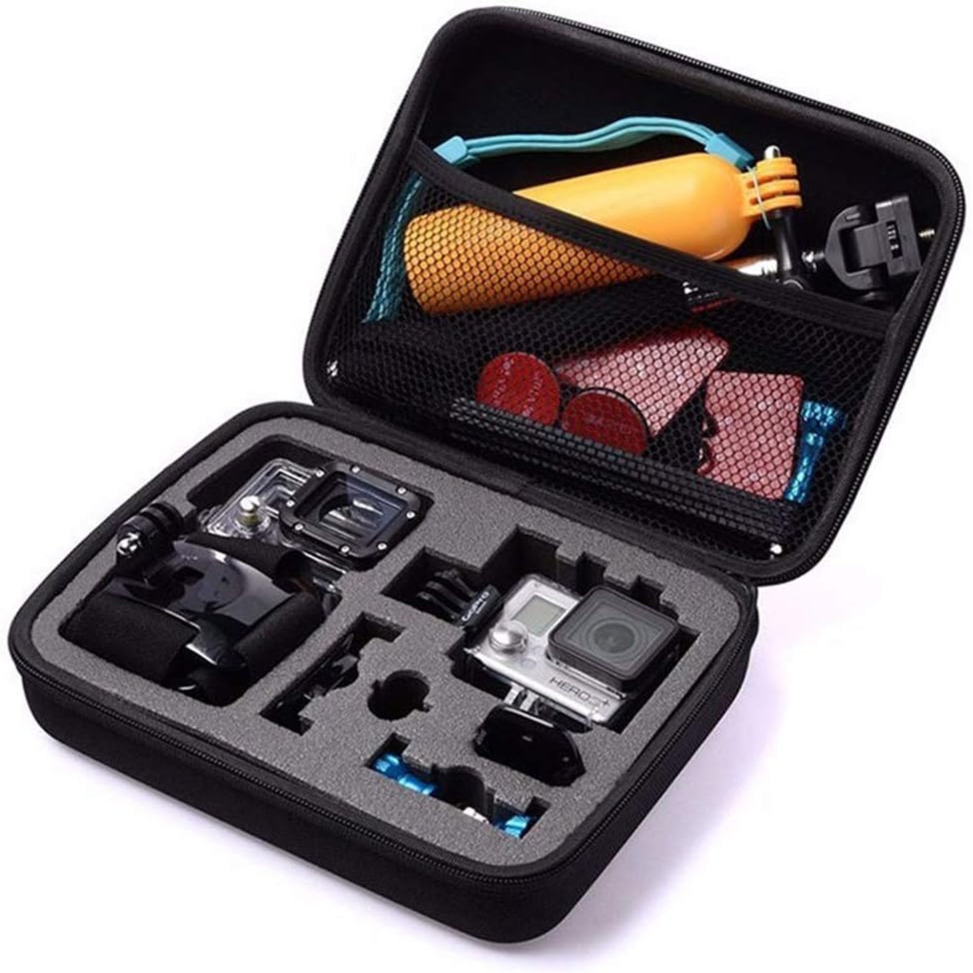 Action Camera Carrying Case Protective Storage Bag Compatible with Gopro Hero 13 12 11 10 9 8 7/AKASO EK7000/Brave 4/Brave 7 LE/Brave 8/APEMAN/APEXCAM/Dragon Touch Action Camera (Medium) Action Camera Carrying Case Protective Storage Bag Compatible with Gopro Hero 13 12 11 10 9 8 7/AKASO EK7000/Brave 4/Brave 7 LE/Brave 8/APEMAN/APEXCAM/Dragon Touch Action Camera (Medium)