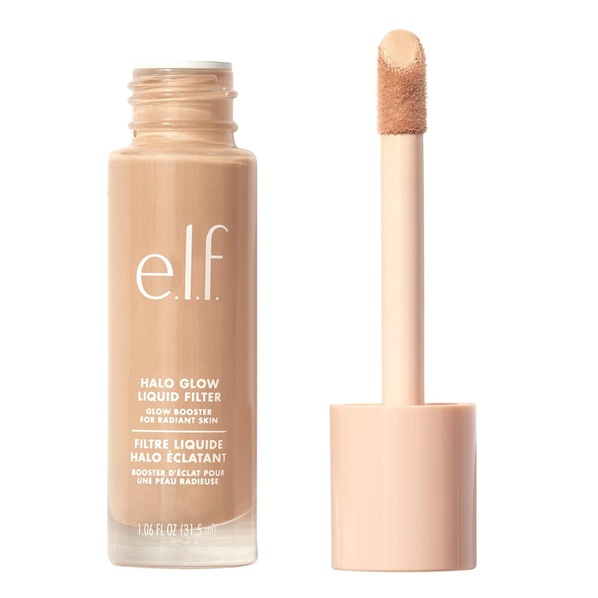 e.l.f. Halo Glow Liquid Filter, Complexion Booster For A Glowing, Soft-Focus Look, Infused With Hyaluronic Acid, Vegan & Cruelty-Free, 3 Light/Medium e.l.f. Halo Glow Liquid Filter, Complexion Booster For A Glowing, Soft-Focus Look, Infused With Hyaluronic Acid, Vegan & Cruelty-Free, 3 Light/Medium