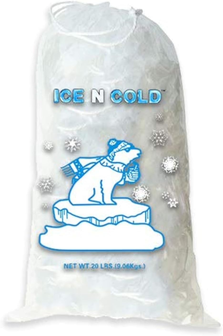 Ice Bags with Drawstring Closure | 20lb, 100ct/cs | 50 mic Thickness | Portable Storage and Freezer Keeper Ice Bags with Drawstring Closure | 20lb, 100ct/cs | 50 mic Thickness | Portable Storage and Freezer Keeper