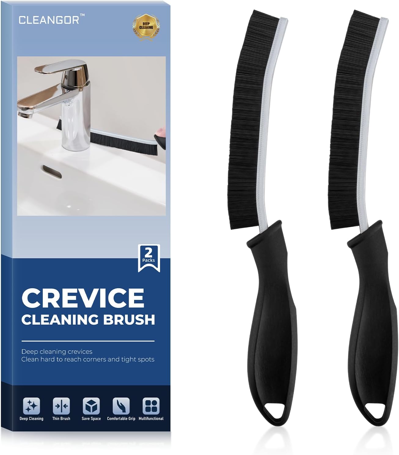 Crevice Cleaning Brushes, Cleaner Scrub Brush Tool for Hard to Reach Tight Space, Home Essentials, Cleaning Supplies for Shower, Bathroom, Kitchen, Toilet, Window Crevice Cleaning Brushes, Cleaner Scrub Brush Tool for Hard to Reach Tight Space, Home Essentials, Cleaning Supplies for Shower, Bathroom, Kitchen, Toilet, Window