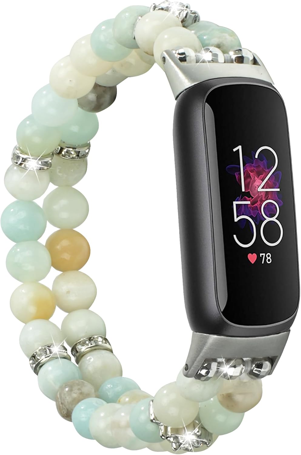 Wongeto Compatible with Fitbit Luxe Bands,Fashion Handmade Elastic Stretch Pearl Bracelet Women Replacement Strap for Fitbit Luxe accssorises Wongeto Compatible with Fitbit Luxe Bands,Fashion Handmade Elastic Stretch Pearl Bracelet Women Replacement Strap for Fitbit Luxe accssorises