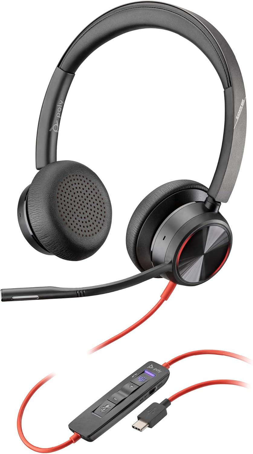 Poly Blackwire 8225 Premium Wired Headset (Plantronics) – Active Noise Canceling – Hi-fi Stereo – Connect to PC/Mac – Certified for Microsoft Teams – Amazon Exclusive Poly Blackwire 8225 Premium Wired Headset (Plantronics) – Active Noise Canceling – Hi-fi Stereo – Connect to PC/Mac – Certified for Microsoft Teams – Amazon Exclusive