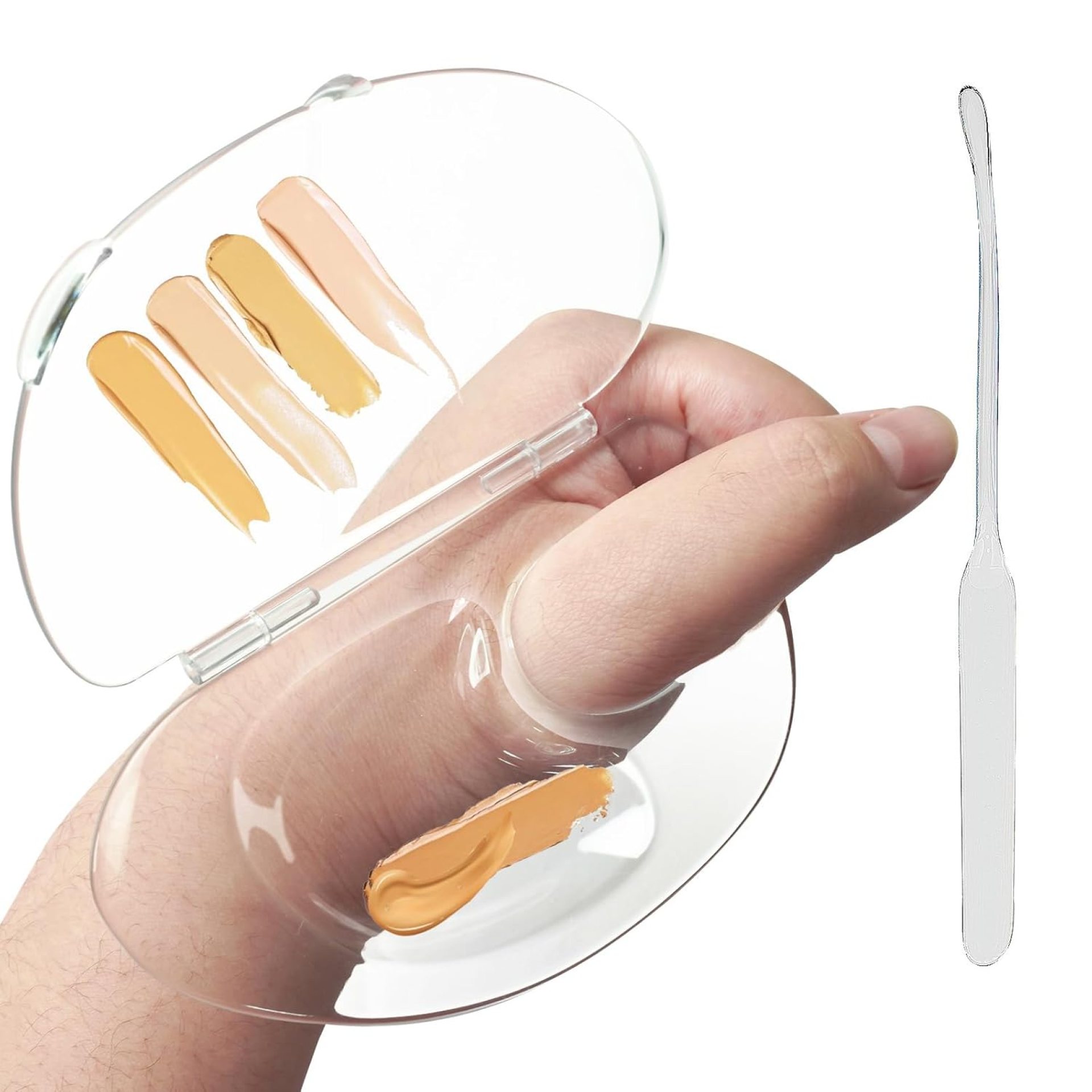 Makeup Mixing Palette Can Store Liquid Foundation, Hold Acrylic Palette, Art Nail Palette, Pigment Transparent Makeup Palette For Foundation Make-up Makeup Mixing Palette Can Store Liquid Foundation, Hold Acrylic Palette, Art Nail Palette, Pigment Transparent Makeup Palette For Foundation Make-up