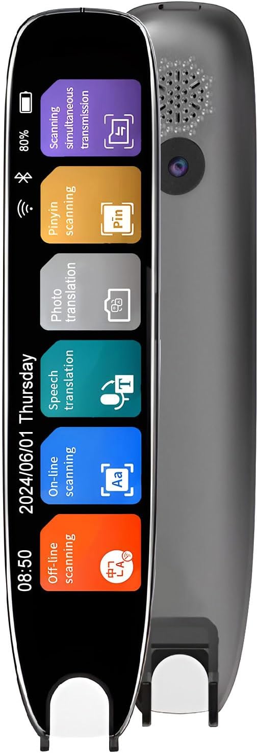 Upgrade Photo Translation Pen, Online 142 Language Translator Pen Text Extract Intelligent Recording Scanner Pen with 3.7 Inch Touch Screen OCR Scanning Device Language Translator Pen Upgrade Photo Translation Pen, Online 142 Language Translator Pen Text Extract Intelligent Recording Scanner Pen with 3.7 Inch Touch Screen OCR Scanning Device Language Translator Pen