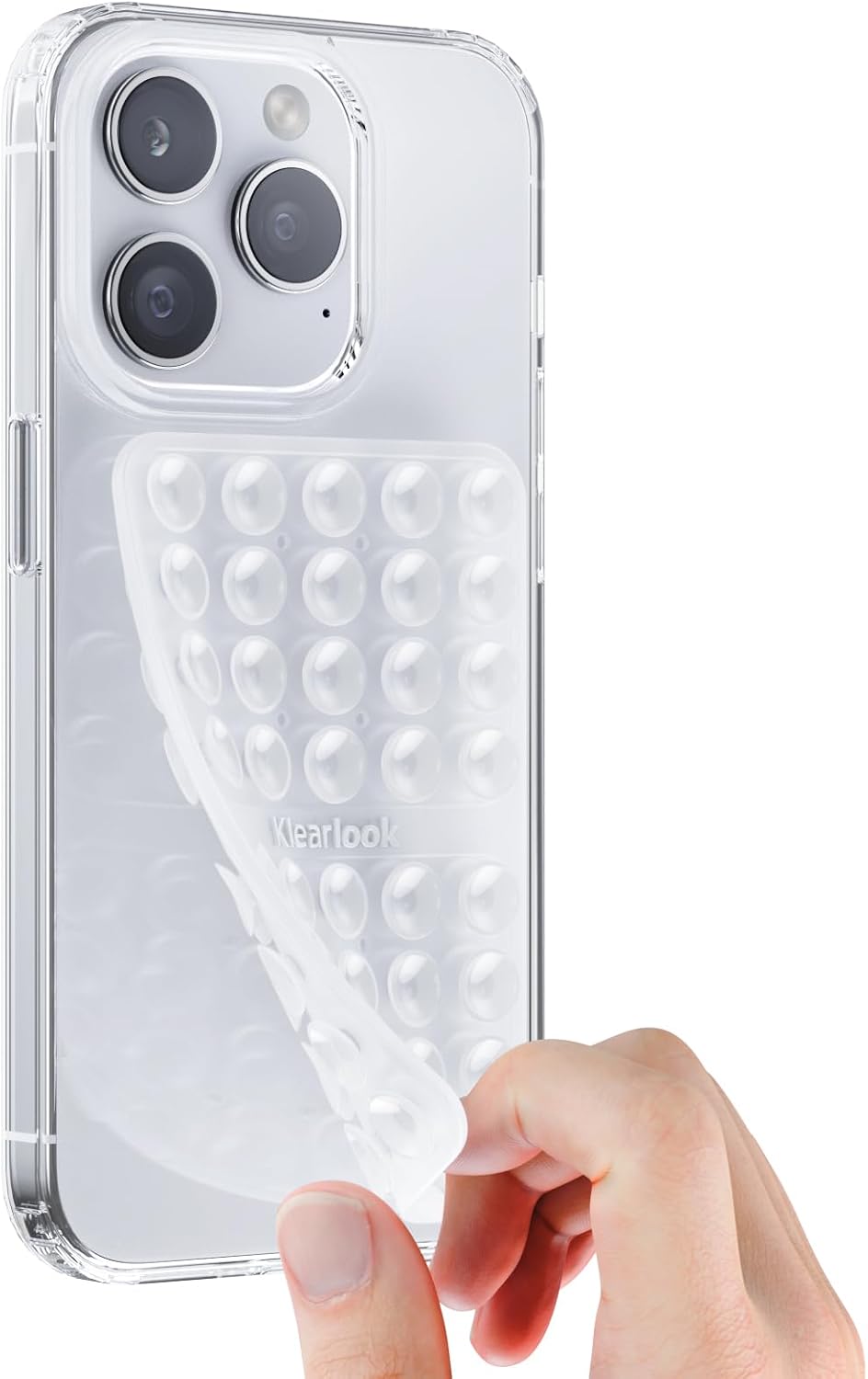 Klearlook Silicone Suction Cup Phone Case Mount Double Sided, Sticky Phone Grip with Higher Suction Power for Cell Phone, Hands-Free Phone Accessories Holder for Selfies and Videos, Transparent Klearlook Silicone Suction Cup Phone Case Mount Double Sided, Sticky Phone Grip with Higher Suction Power for Cell Phone, Hands-Free Phone Accessories Holder for Selfies and Videos, Transparent